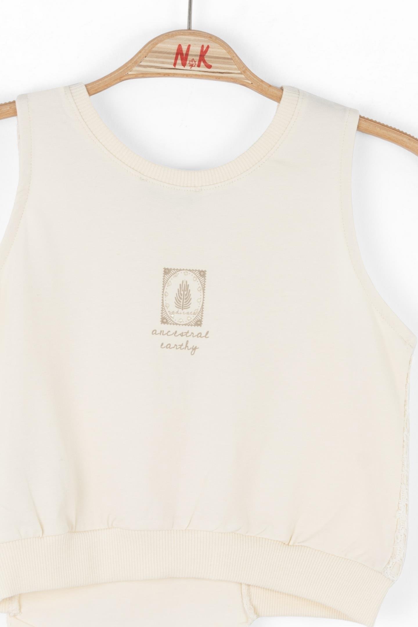 Nk Kız Çocuk Earty Bluz 8-14 Yaş Krem