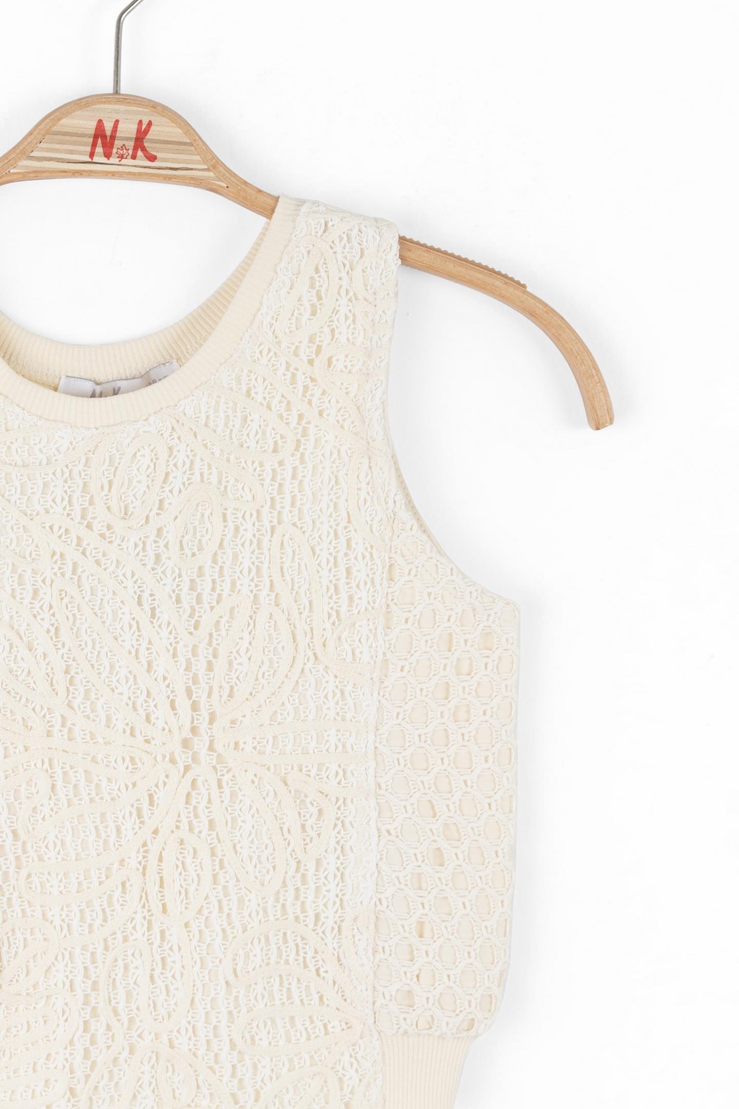 Nk Kız Çocuk Earty Bluz 8-14 Yaş Krem