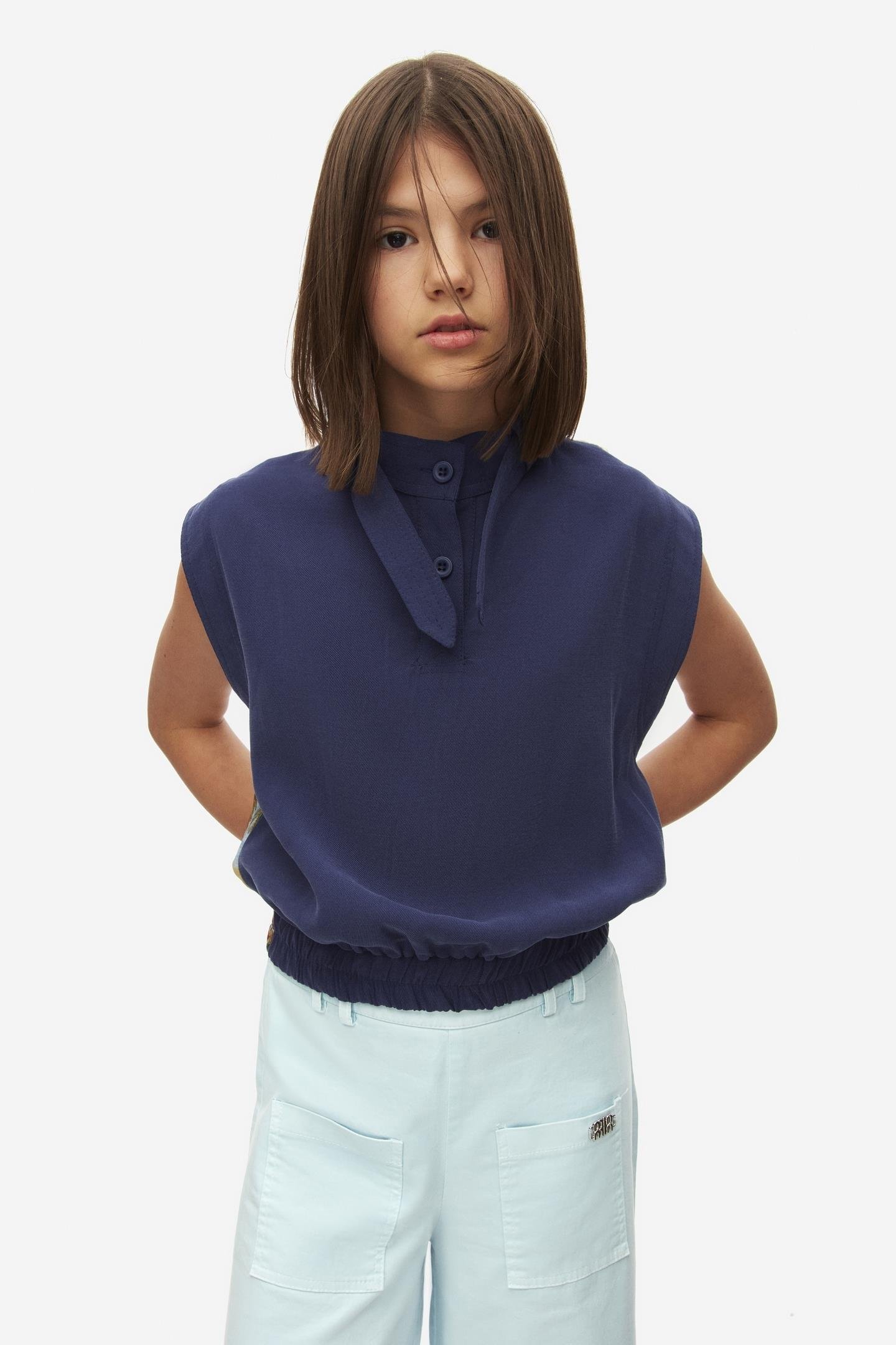 Nk Kız Çocuk Forest Bluz 10-16 Yaş İndigo