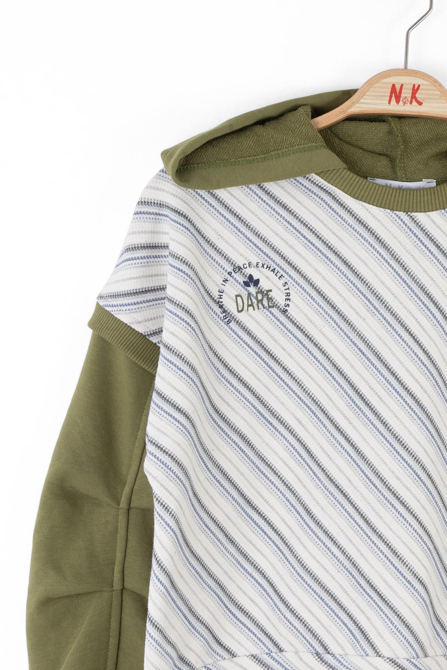 Nk Kız Çocuk Forest Sweatshirt 8-14 Yaş HAKİ