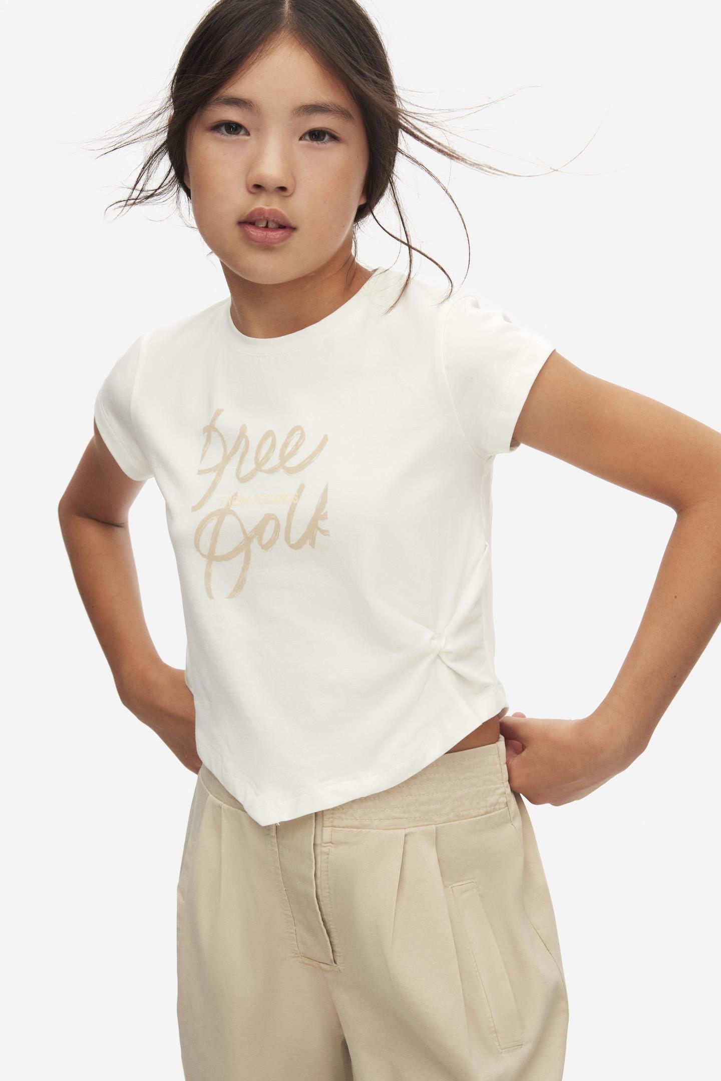 Nk Kız Çocuk Fresh Tshirt 10-16Yaş Ekru