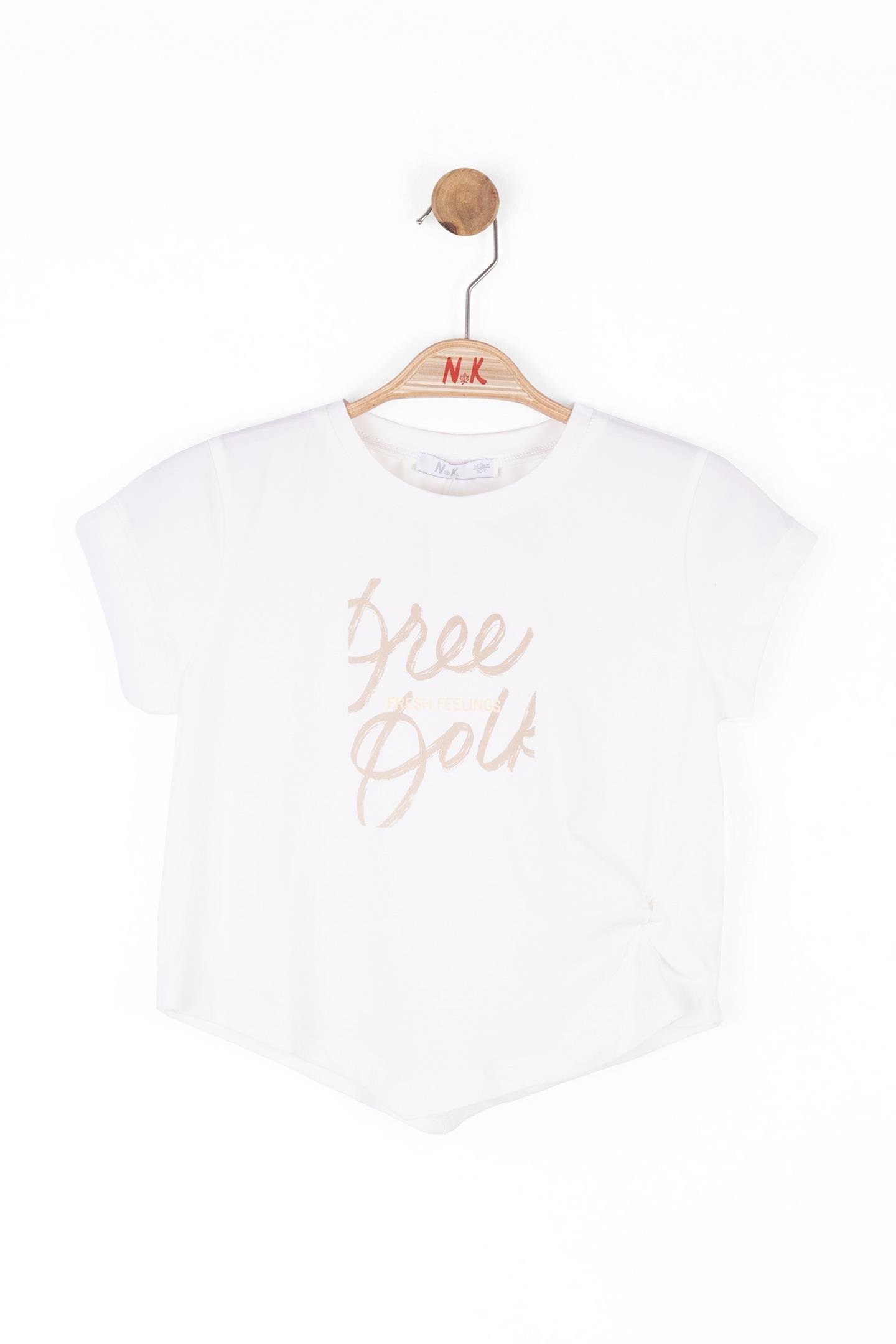 Nk Kız Çocuk Fresh Tshirt 10-16Yaş Ekru