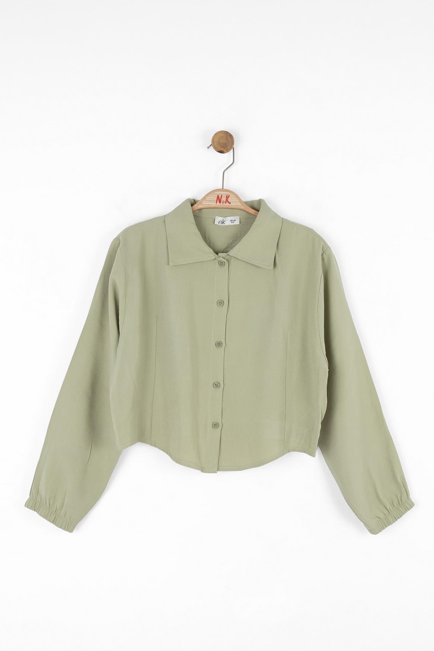 Nk Kız Çocuk Frozen Gömlek 10-16 Yaş Yeşil