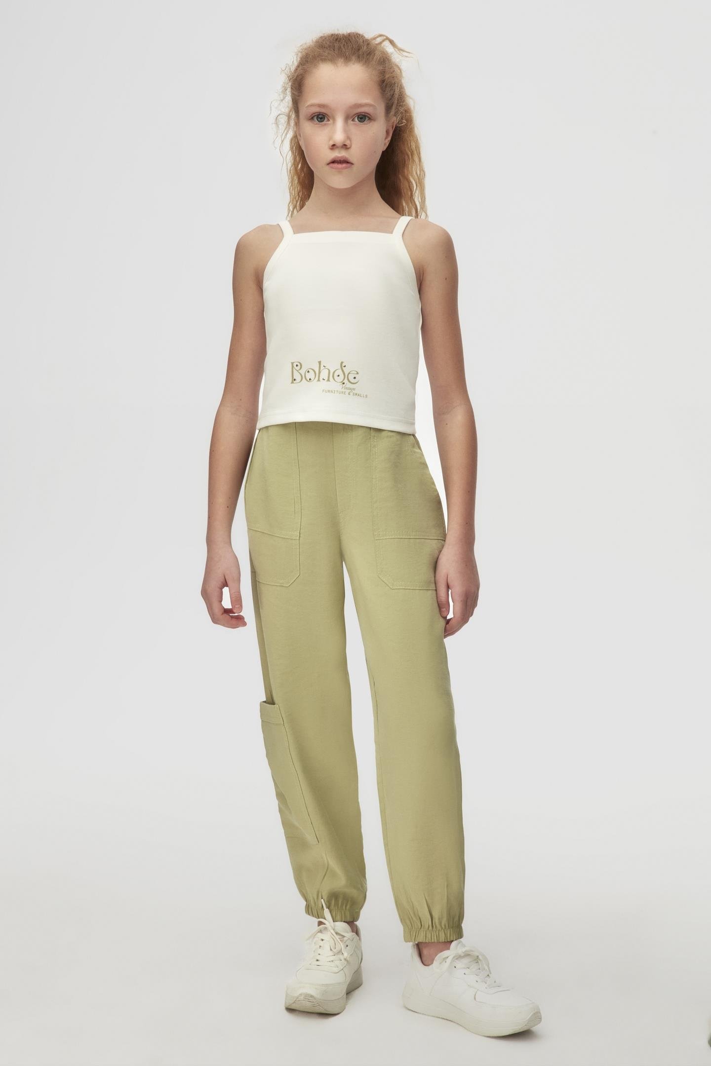 Nk Kız Çocuk Frozen Pantolon 10-16Yaş Yeşil