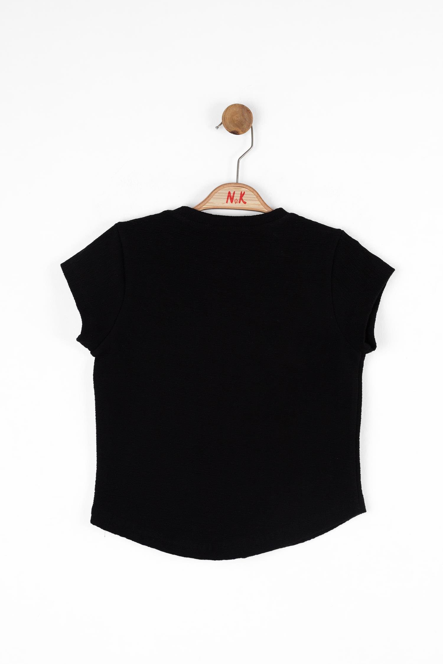 Nk Kız Çocuk Garece Tshirt 8-14 Yaş Siyah