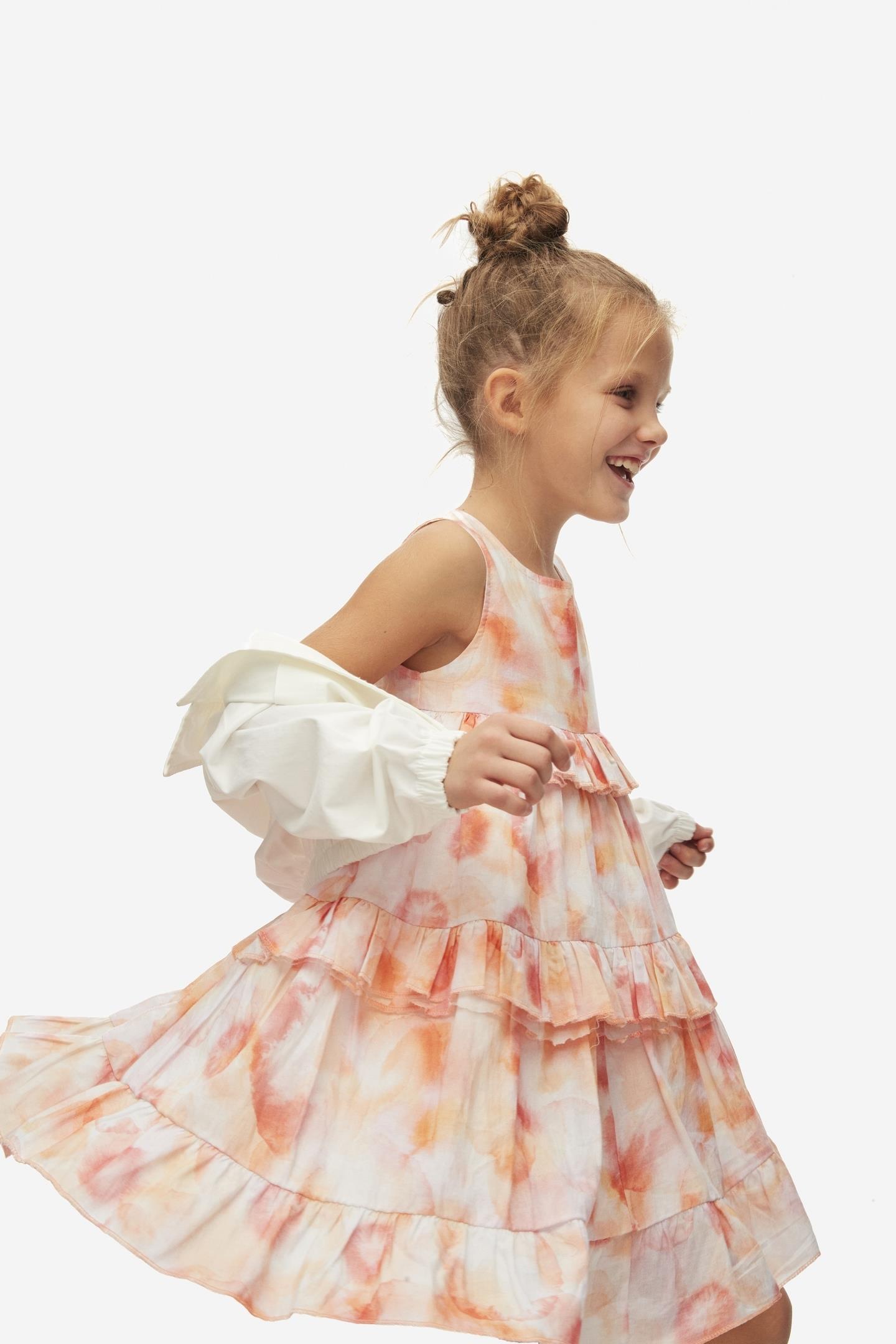 Nk Kız Çocuk Georgia Elbise 4-8 Yaş Coral