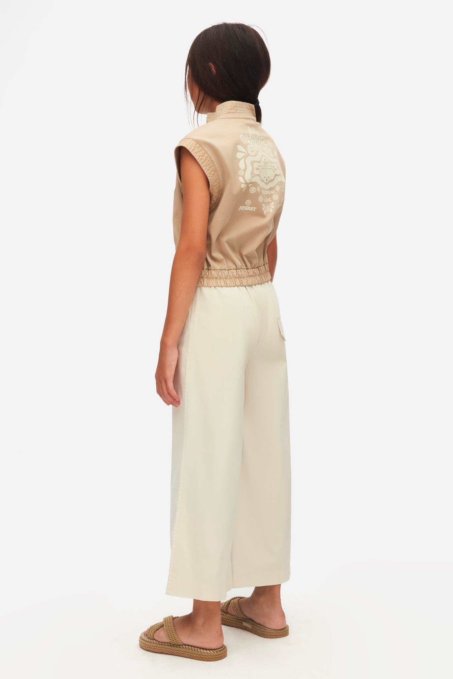 Nk Kız Çocuk Grawel Gömlek 8-14 Yaş VİZON