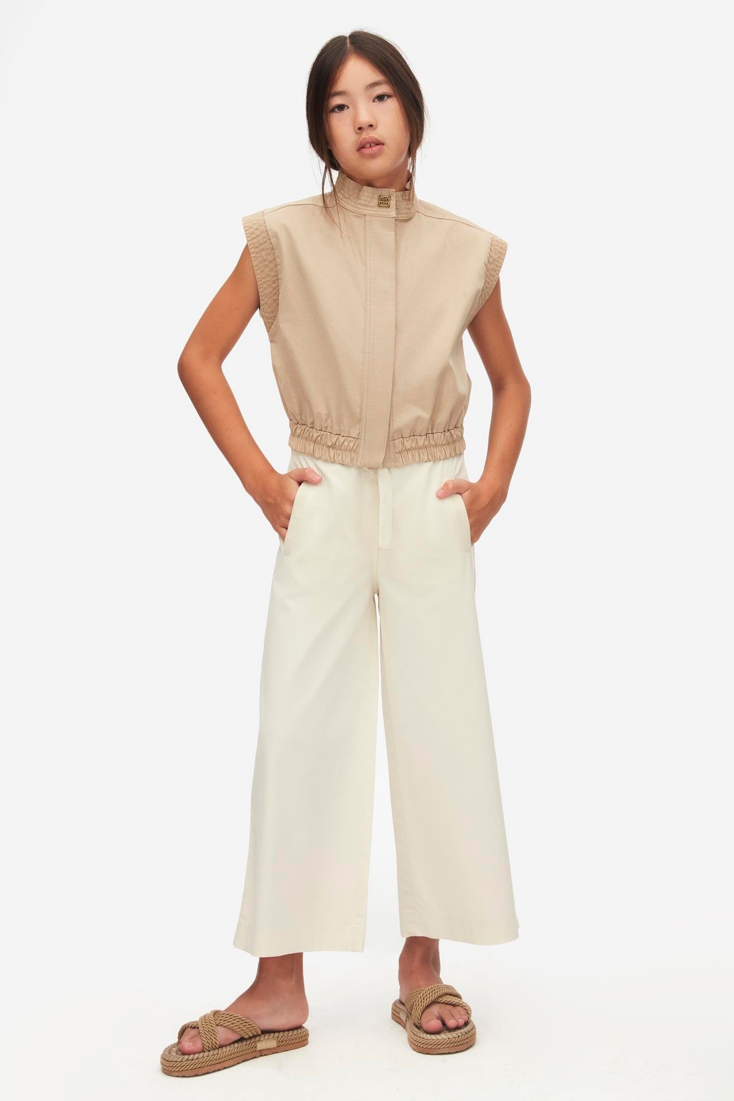 Nk Kız Çocuk Grawel Gömlek 8-14 Yaş VİZON