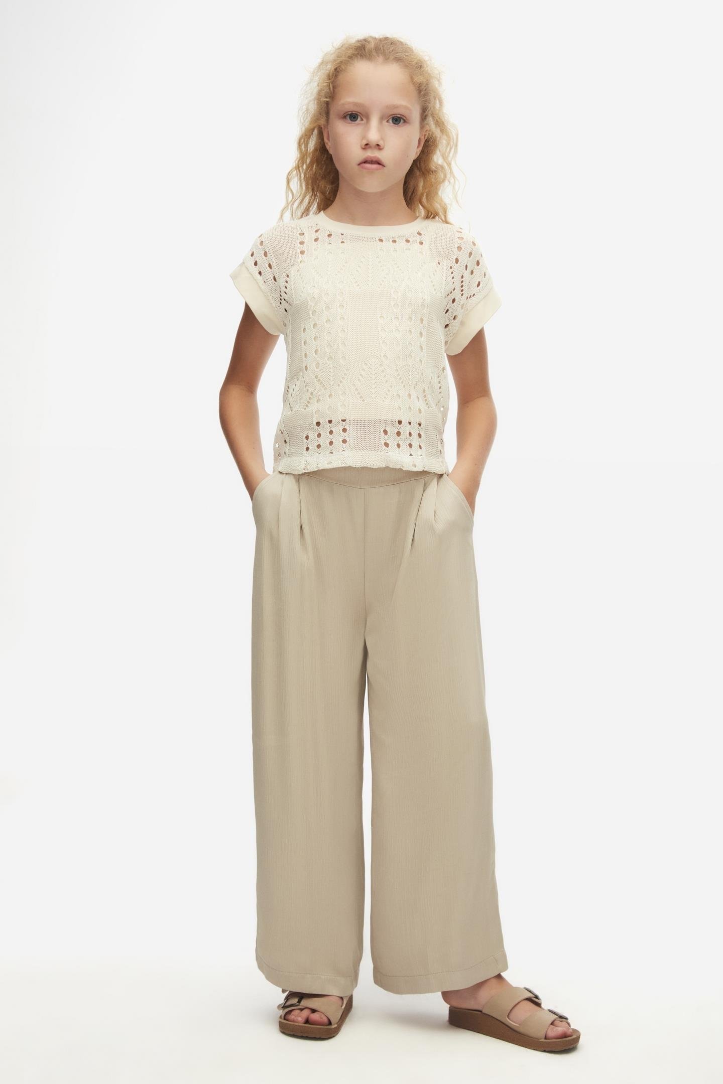 Nk Kız Çocuk Harmony Tshirt 8-14 Yaş Krem