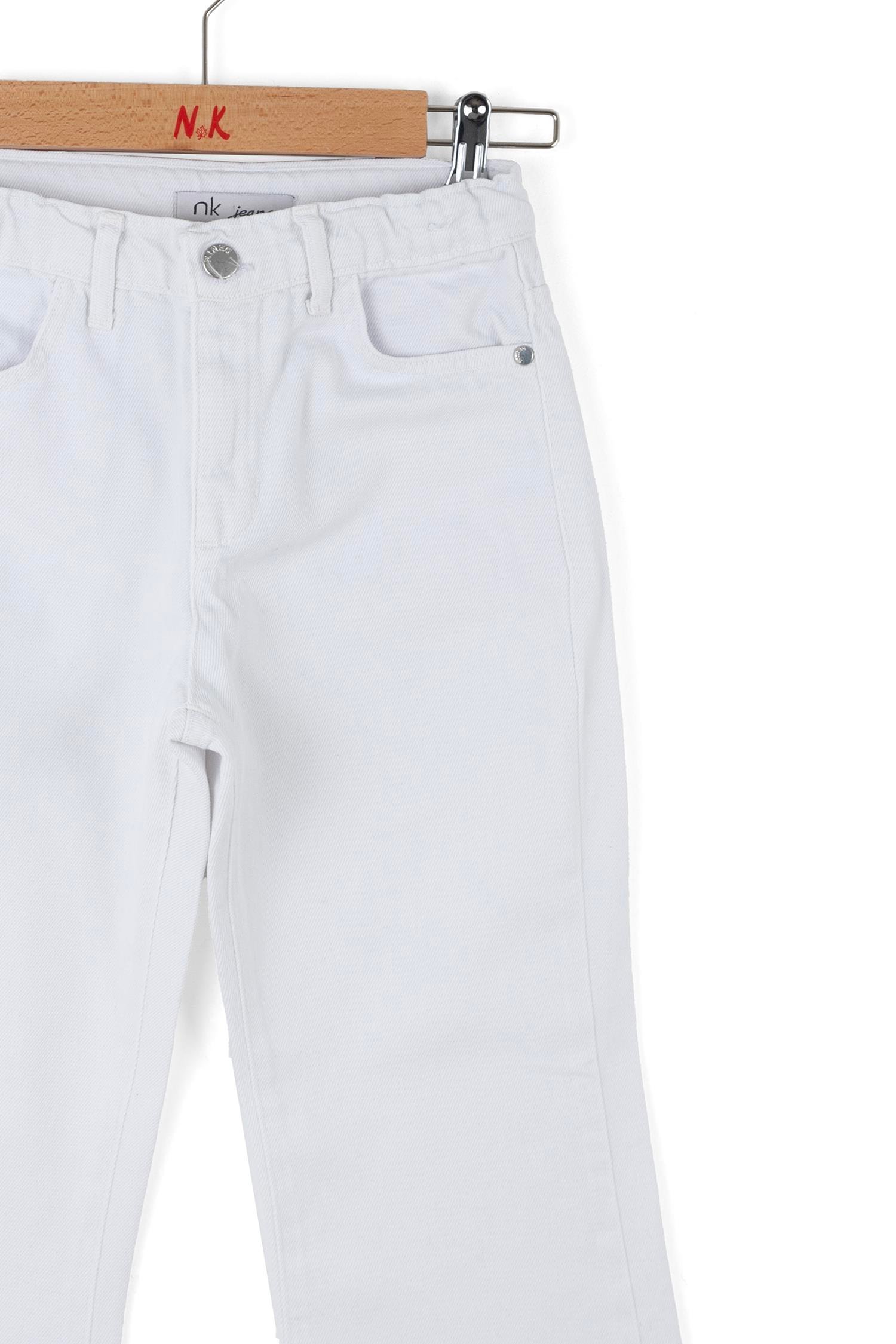 Nk Kız Çocuk İspanyol Pantolon 8-14Yaş Beyaz