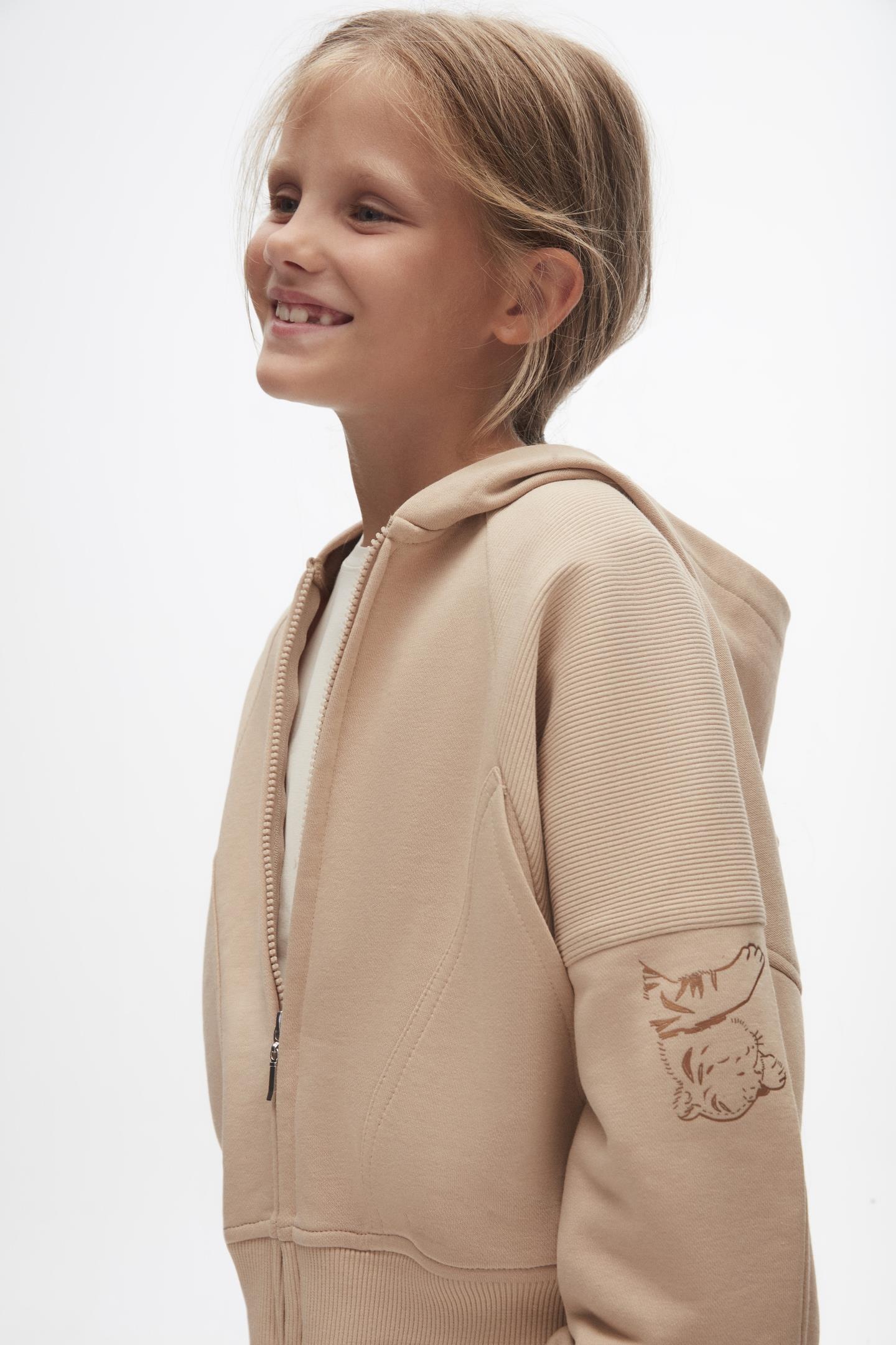 Nk Kız Çocuk Kaplanlı Eşofman Takım 4-8 Yaş CAMEL