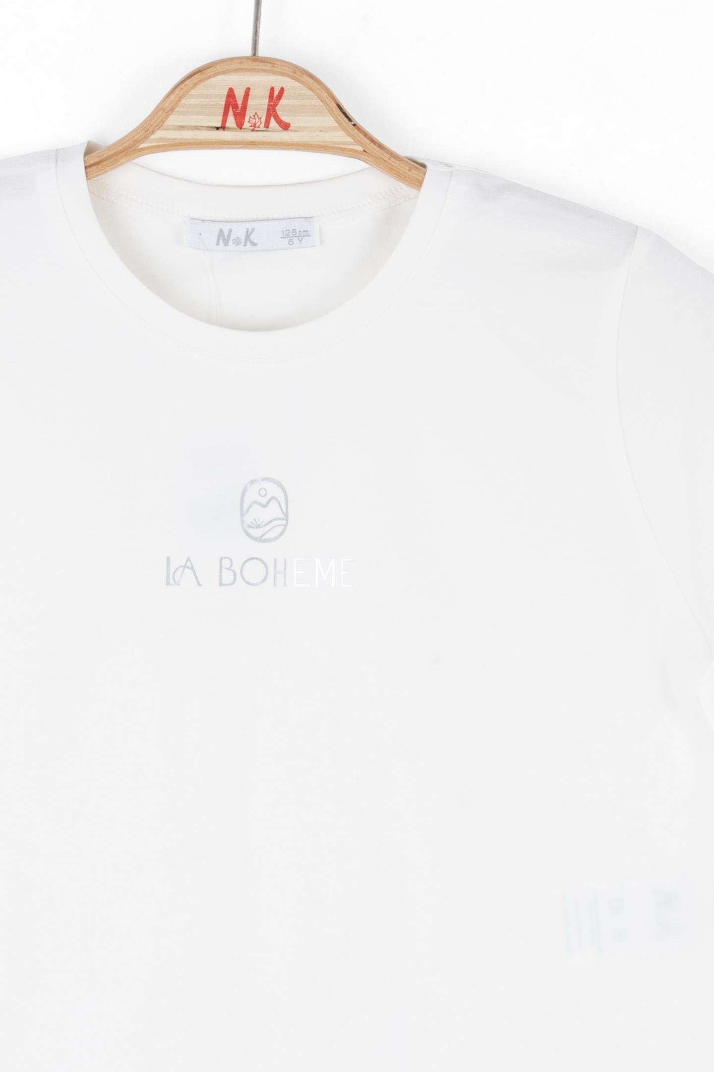 Nk Kız Çocuk LabohemeTshirt 8-14 Yaş Gümüş