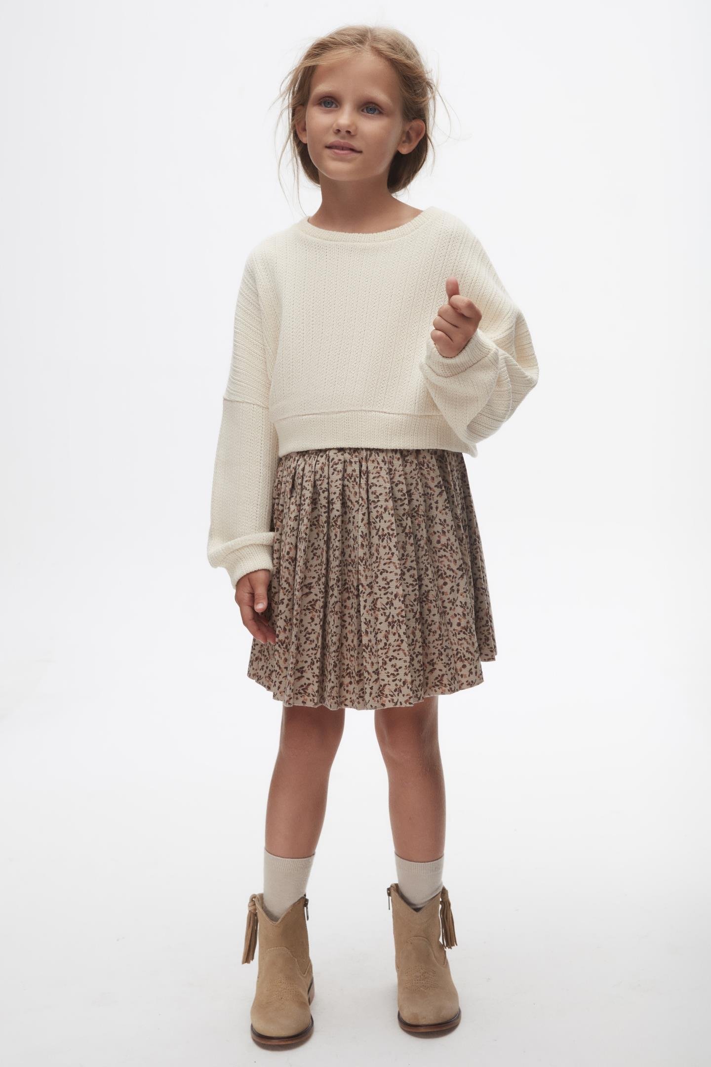 Nk Kız Çocuk Leo Etek 4-8 Yaş VİZON