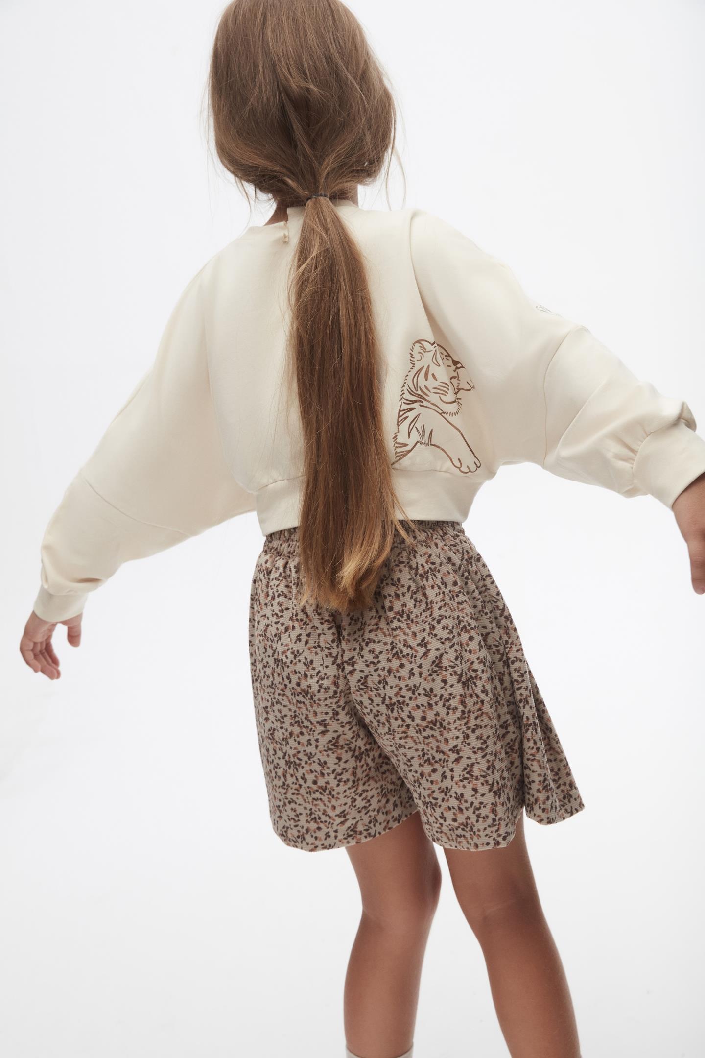 Nk Kız Çocuk Leo Şort Etek 4-8 Yaş VİZON