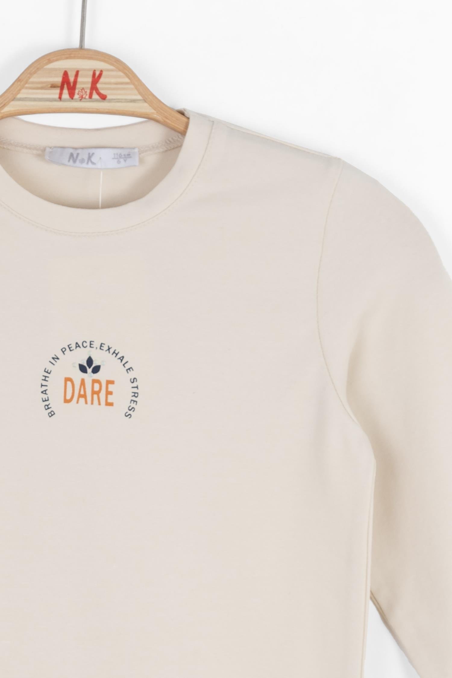 Nk Kız Çocuk Lotus Sweatshirt 8-14 Yaş KREM