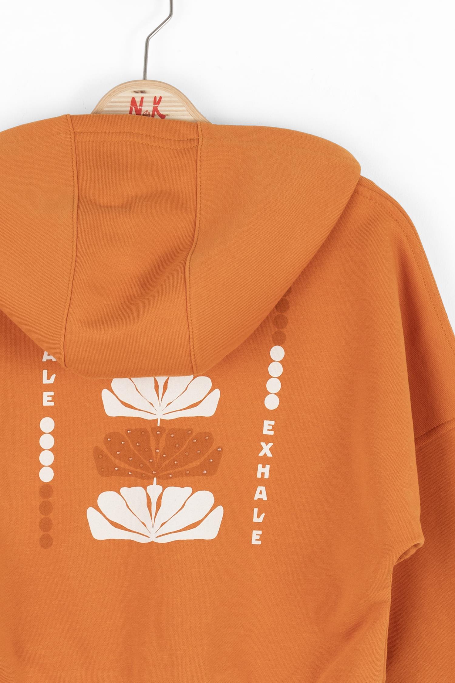 Nk Kız Çocuk Lotus Sweatshirt Hırka 8-14 Yaş ORANJ