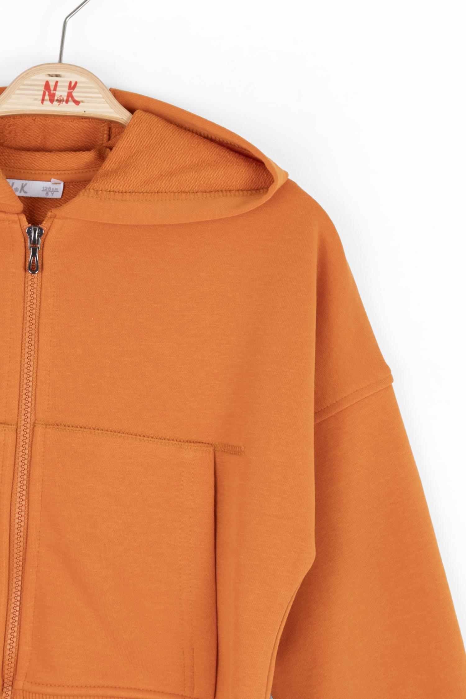 Nk Kız Çocuk Lotus Sweatshirt Hırka 8-14 Yaş ORANJ