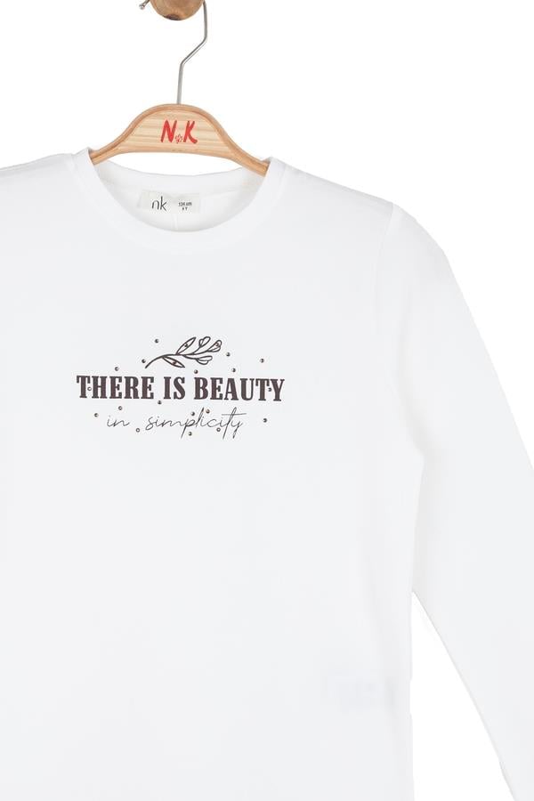 Nk Kız Çocuk Lucky Badi 8-14 Yaş Ekru