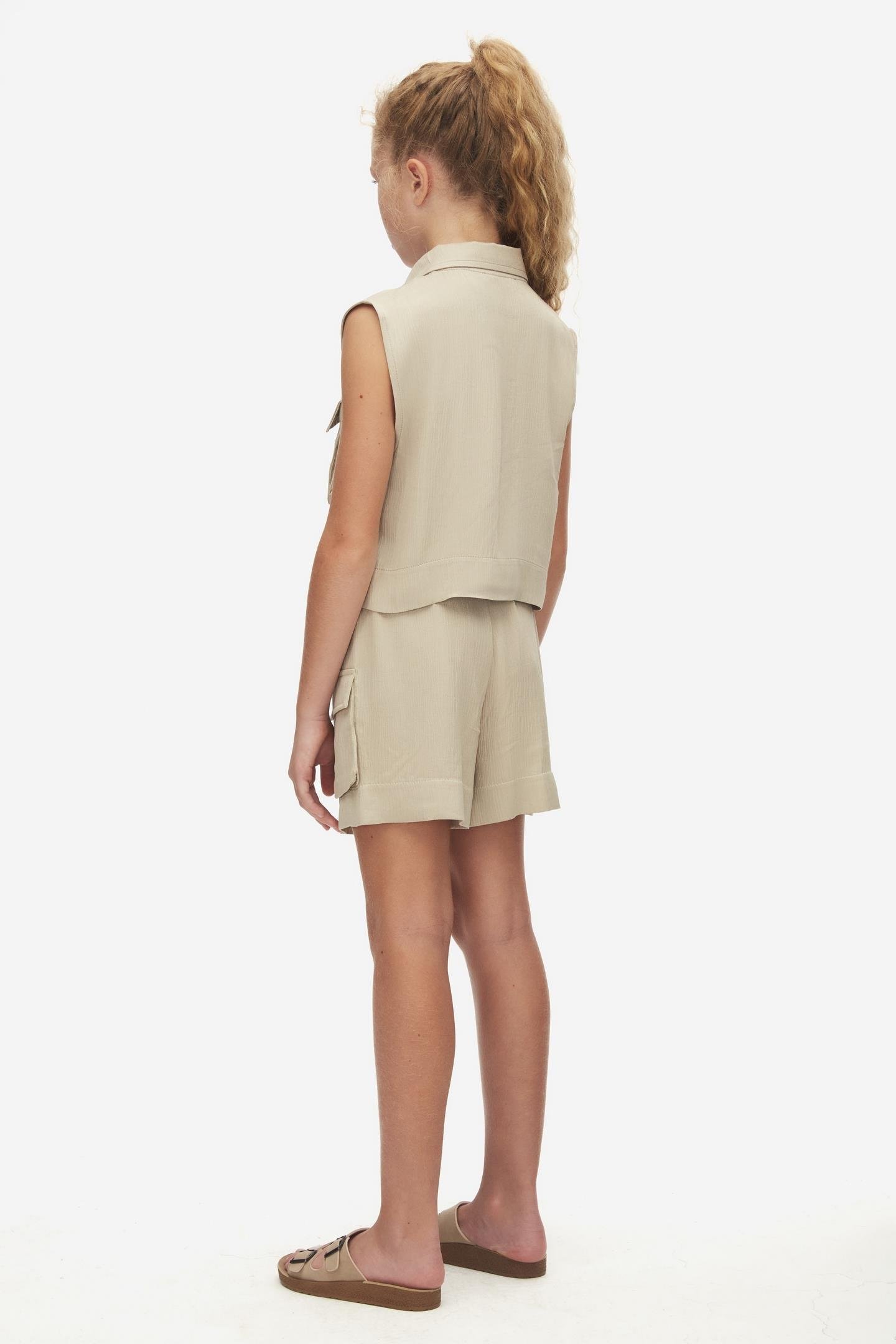 Nk Kız Çocuk Mallorca Şort 8-14 Yaş VİZON