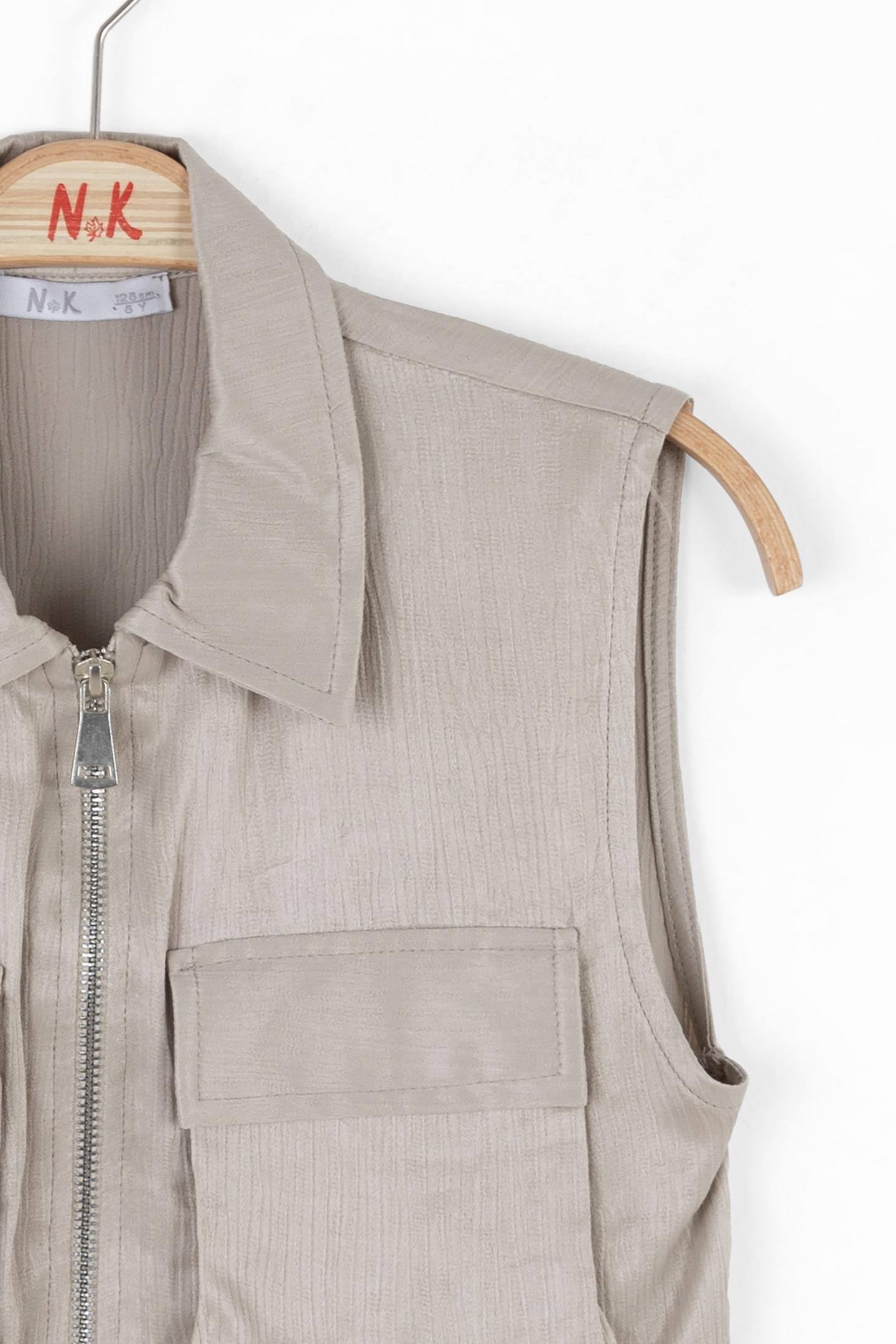 Nk Kız Çocuk Mallorca Yelek 8-14 Yaş VİZON