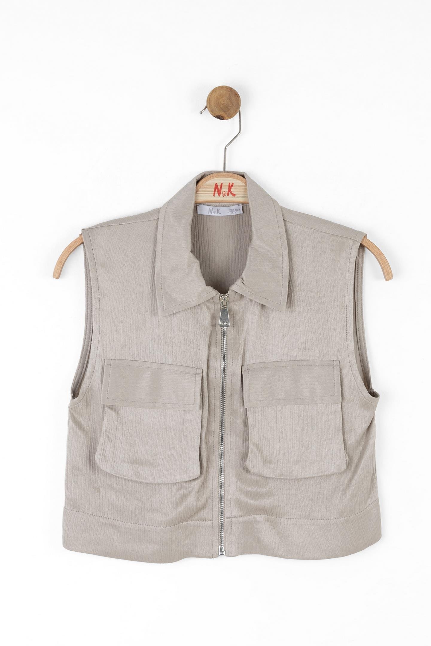 Nk Kız Çocuk Mallorca Yelek 8-14 Yaş VİZON