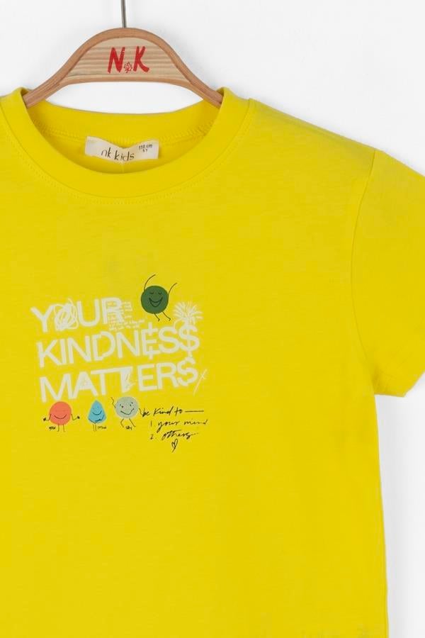Nk Kız Çocuk Matters Tshirt 4-8 Yaş Sarı