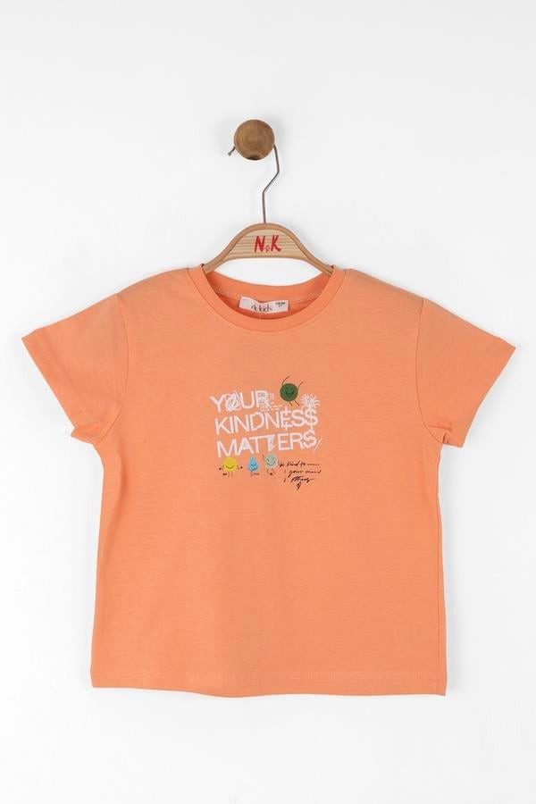 Nk Kız Çocuk Matters Tshirt 4-8 Yaş Yavruağzı