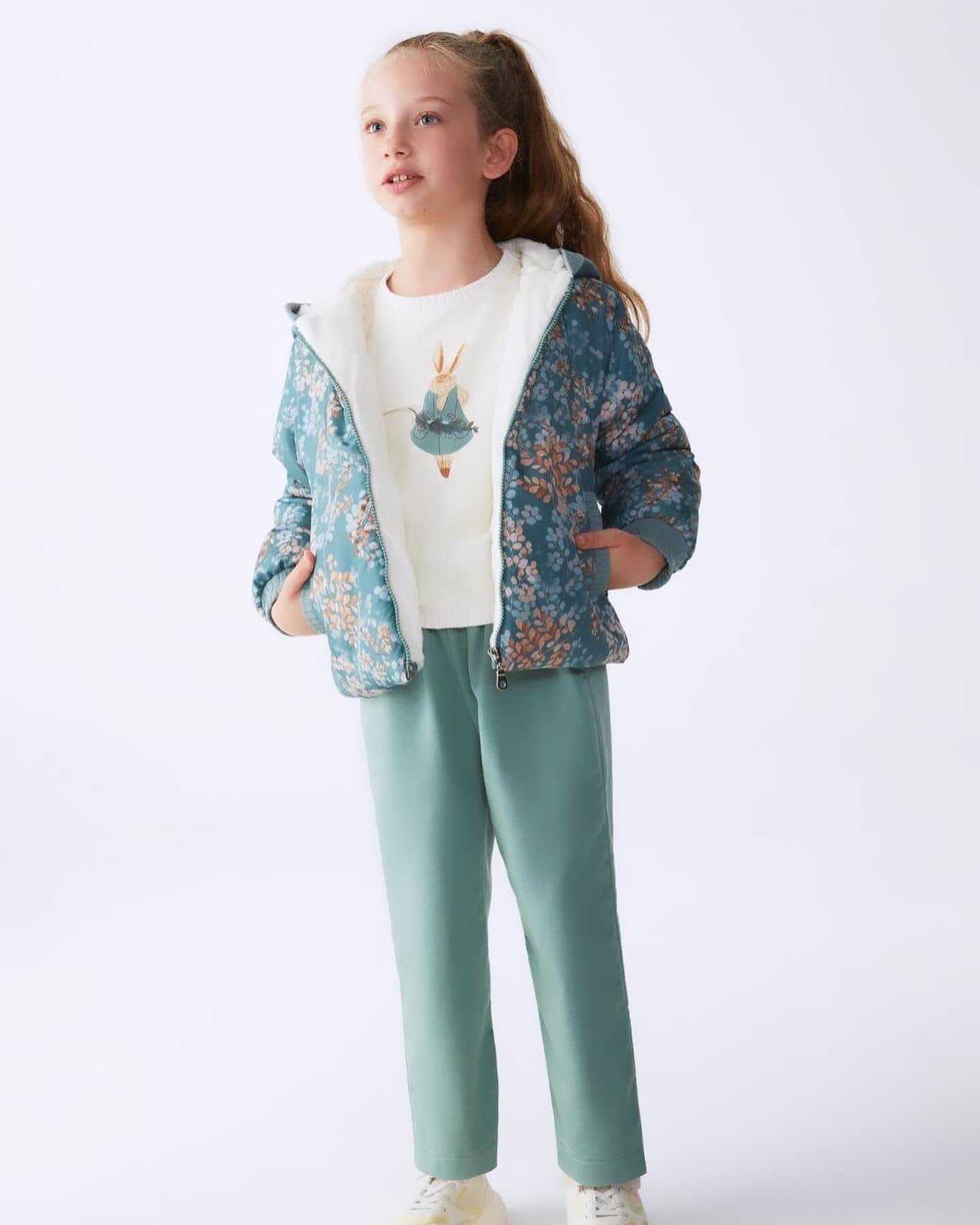 Nk Kız Çocuk Merida Mont 4-8 Yaş Yeşil