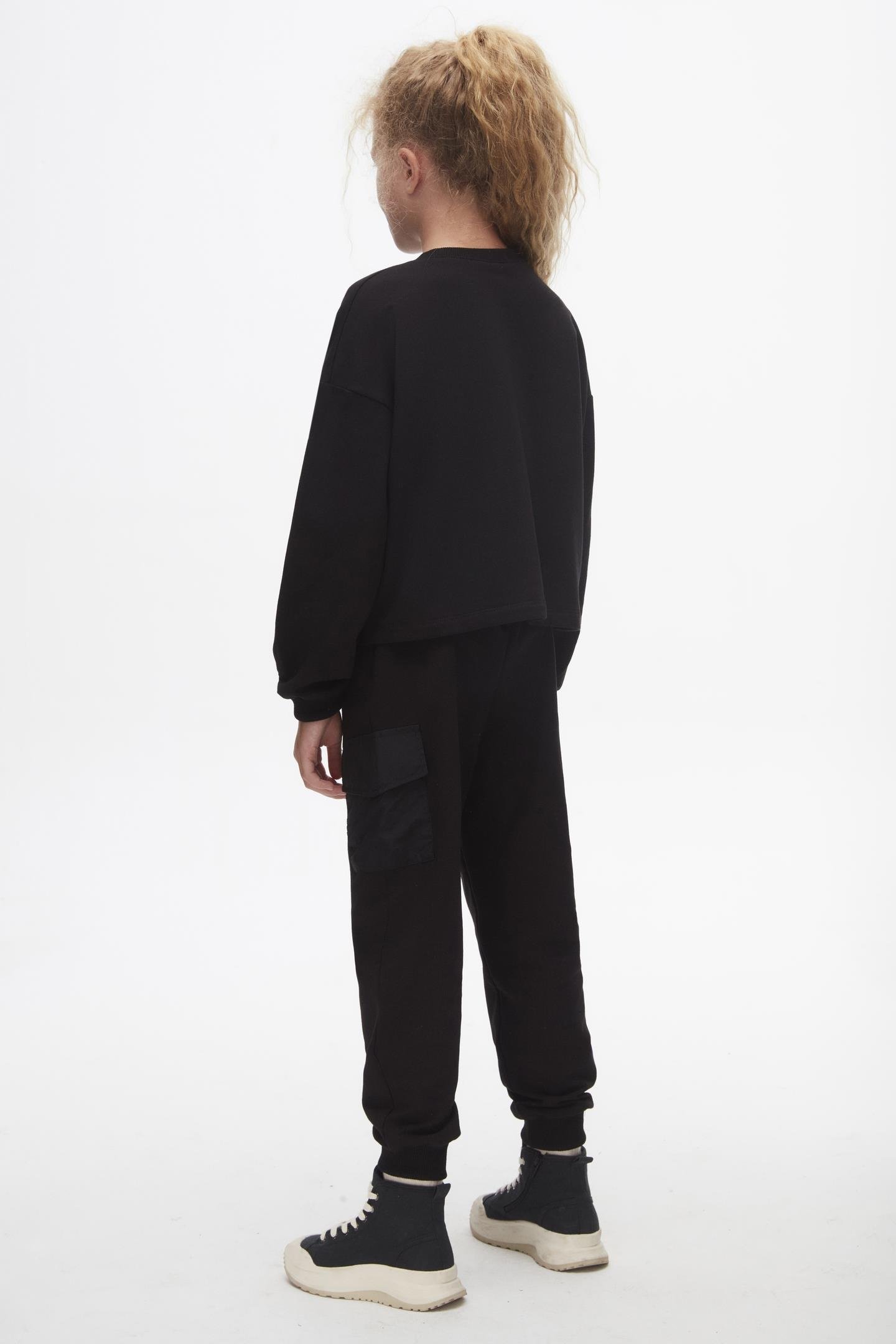 Nk Kız Çocuk Mikro Cep Pantolon 8-14 Yaş SİYAH