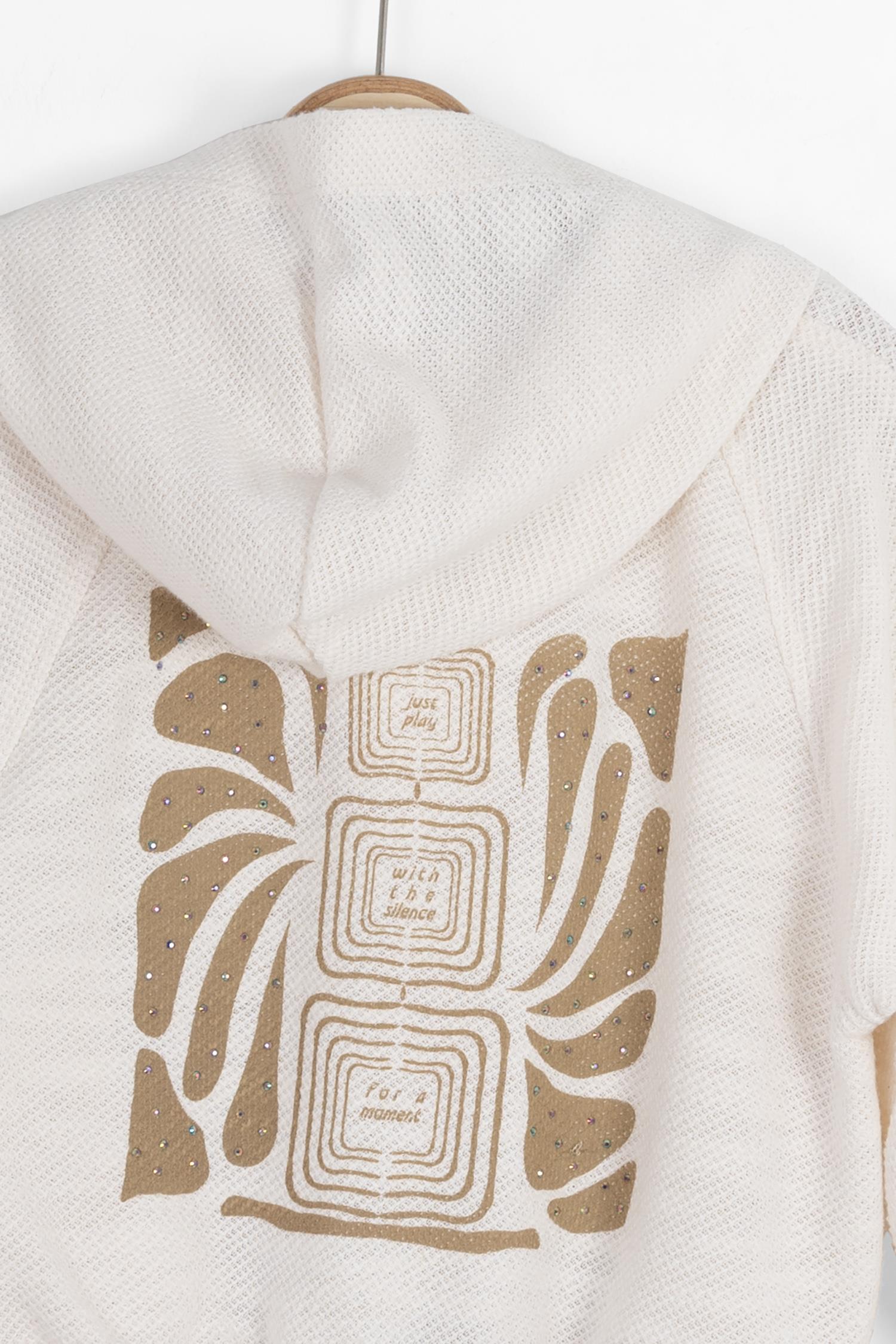 Nk Kız Çocuk Moment Fermuarlı Hırka 8-14 Yaş KREM