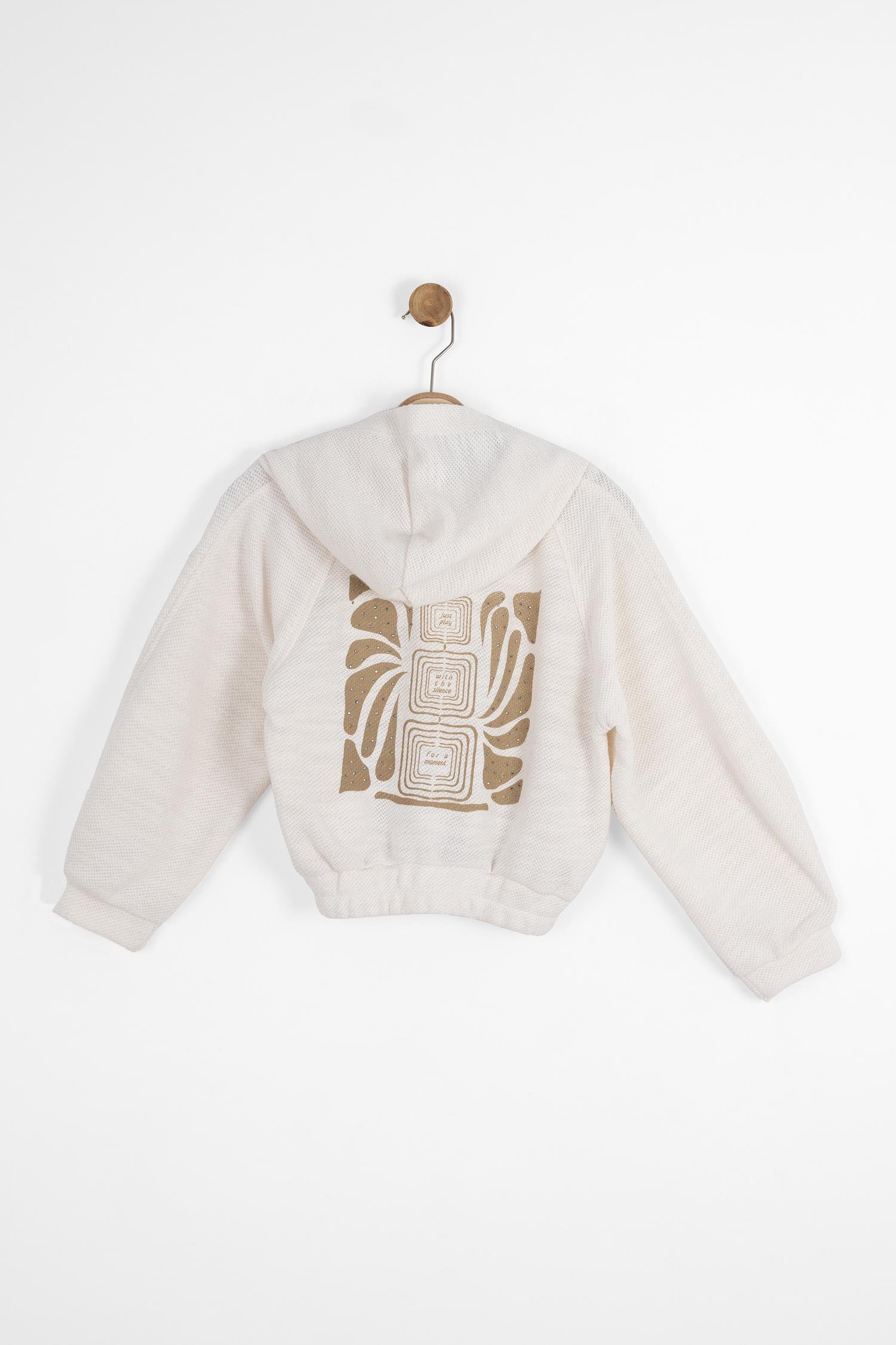 Nk Kız Çocuk Moment Fermuarlı Hırka 8-14 Yaş KREM