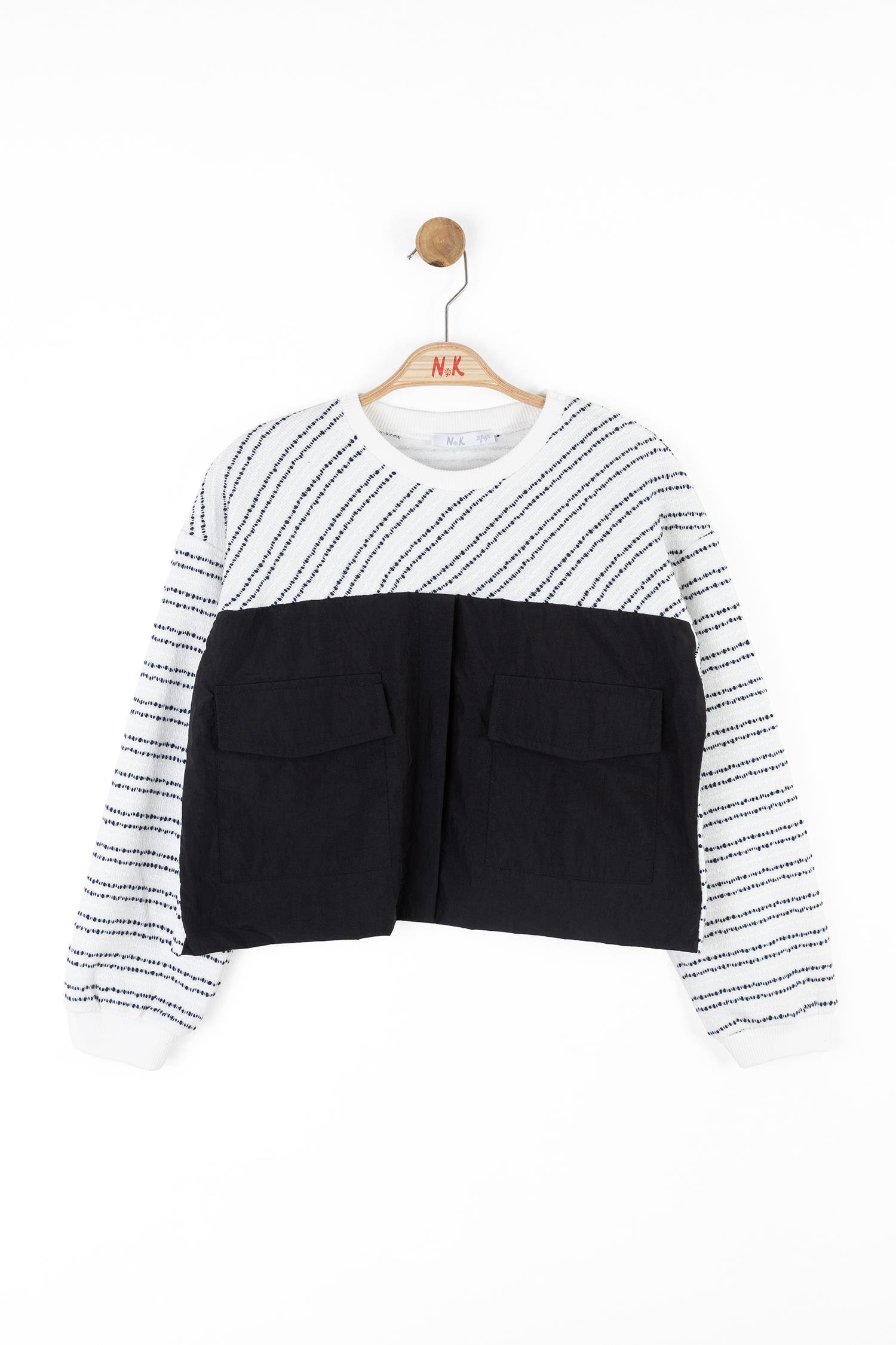 Nk Kız Çocuk Mood Sweatshirt 8-14 Yaş SİYAH