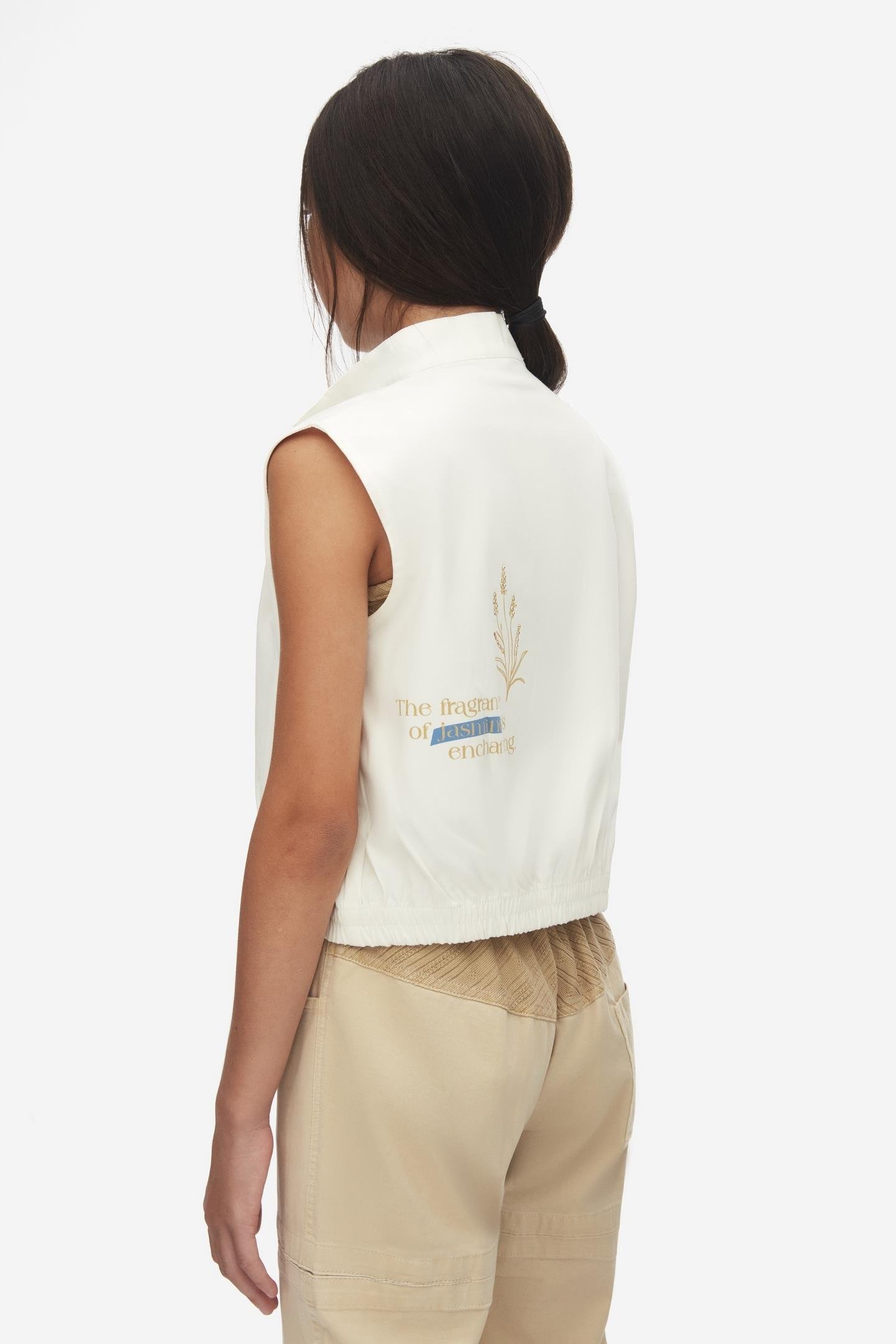 Nk Kız Çocuk Naturally Yelek 8-14 Yaş Ekru