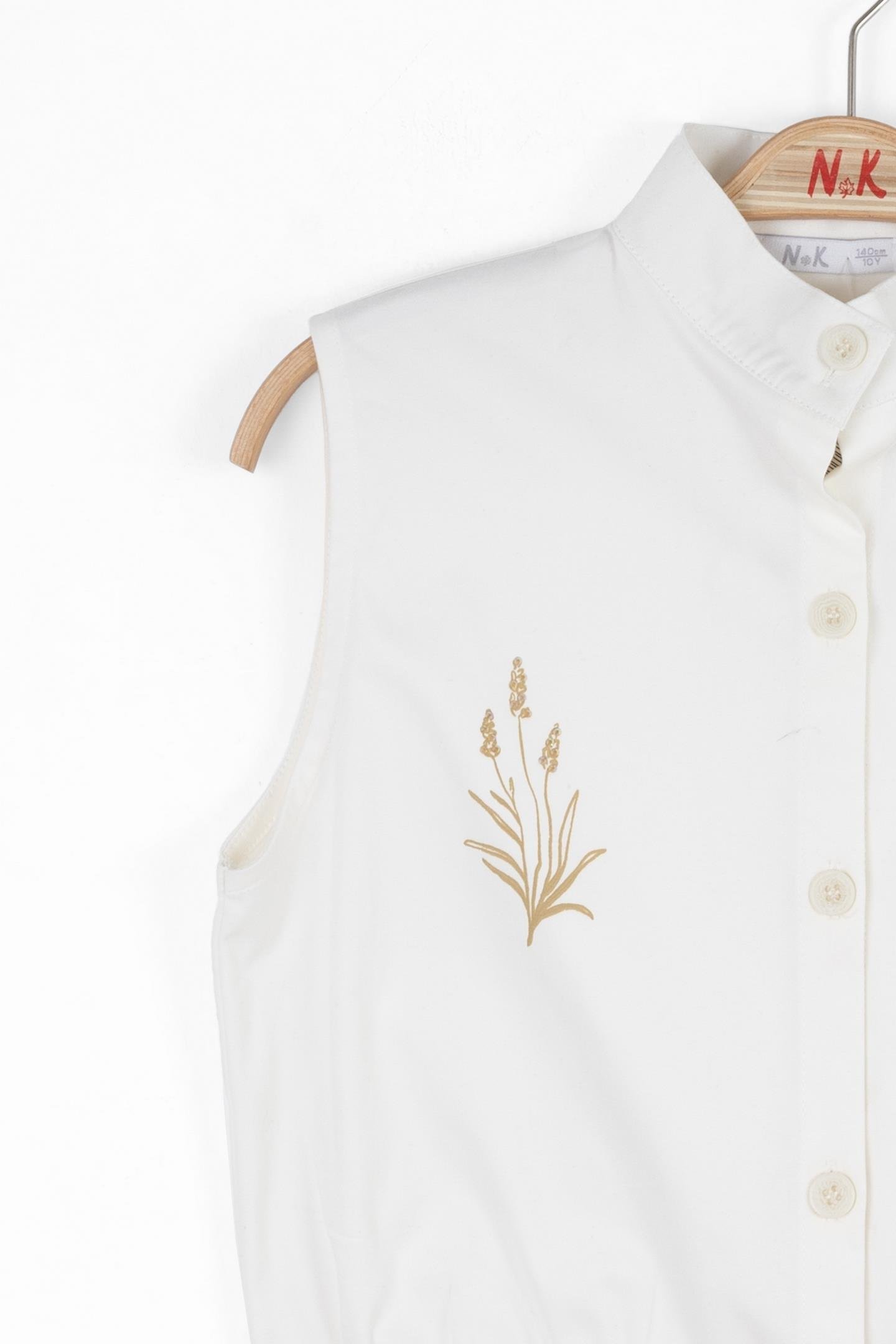 Nk Kız Çocuk Naturally Yelek 8-14 Yaş Ekru