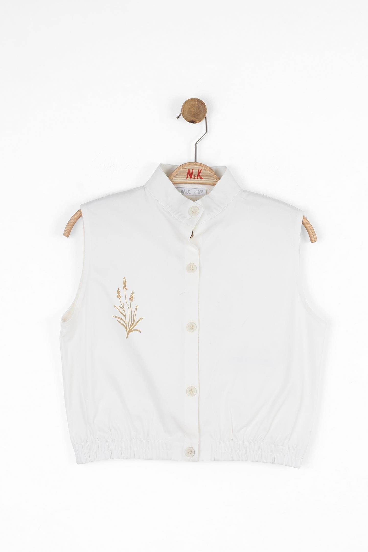 Nk Kız Çocuk Naturally Yelek 8-14 Yaş Ekru