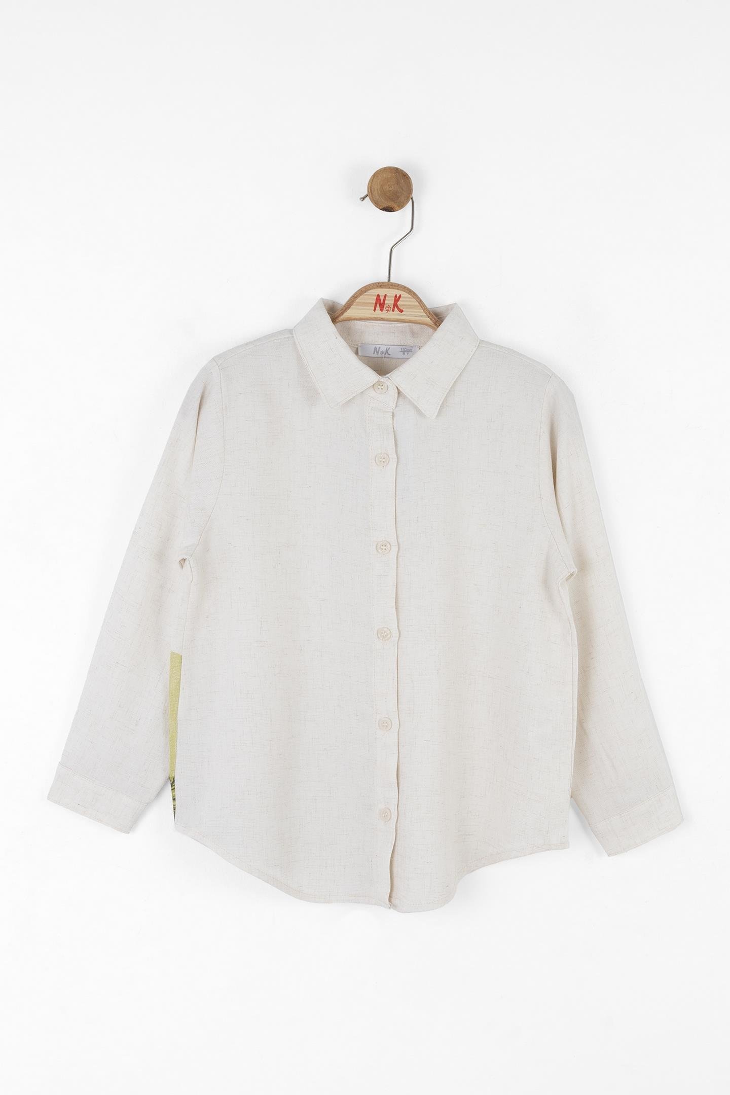 Nk Kız Çocuk Paprika Gömlek 4-8 Yaş Krem