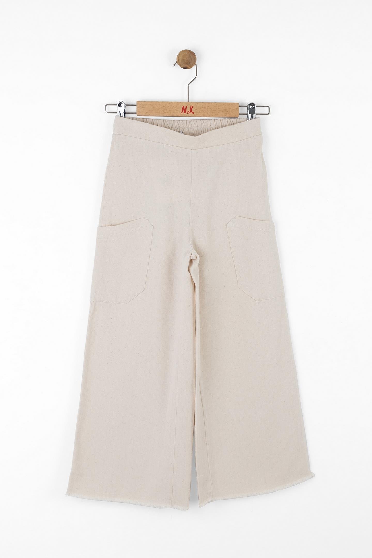Nk Kız Çocuk Papyrus Pantolon 8-14Yaş Krem
