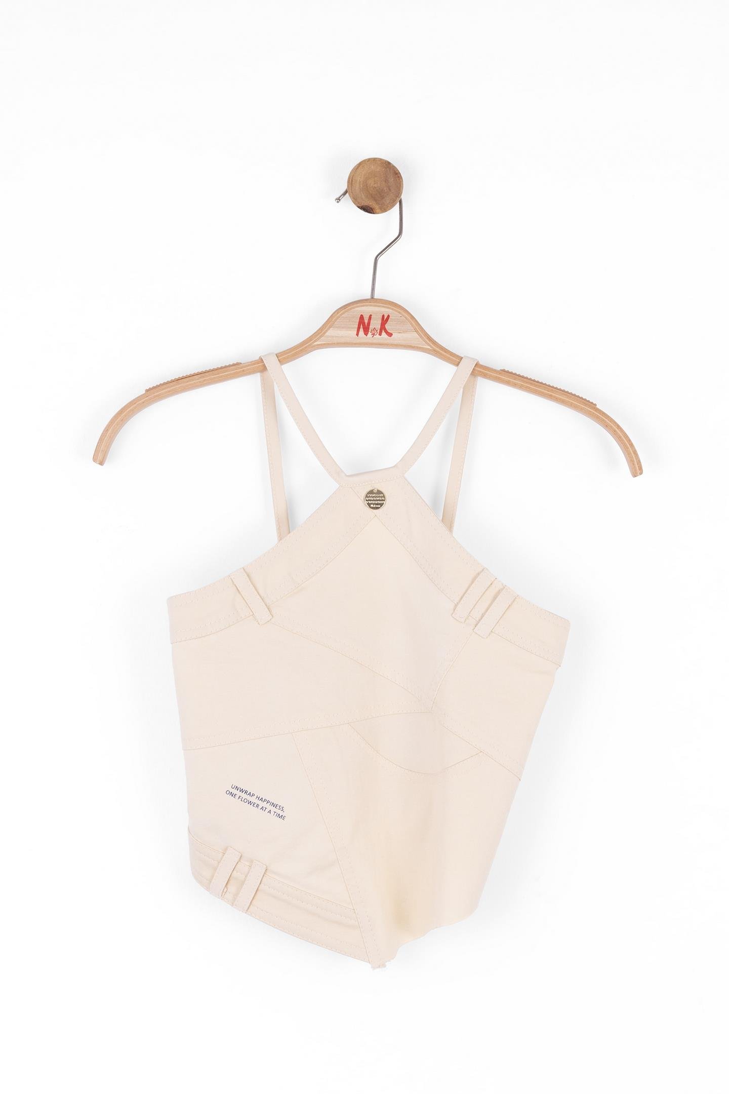 Nk Kız Çocuk Parçalı Crop 10-16 Yaş Krem