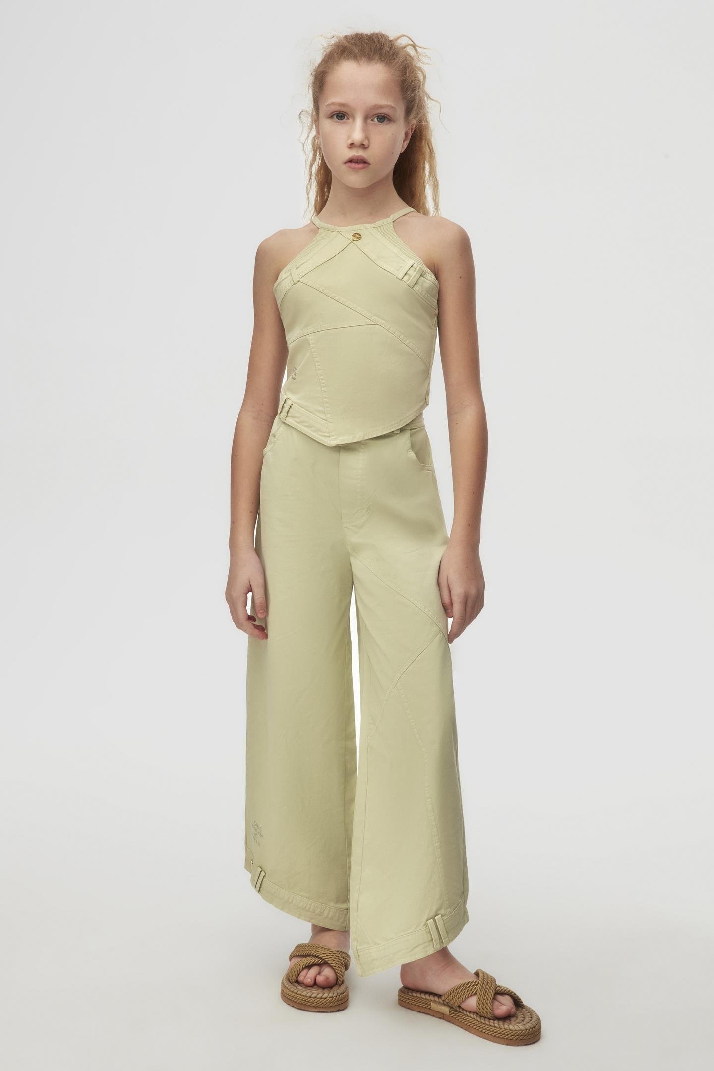 Nk Kız Çocuk Parçalı Pantolon 10-16Yaş Yeşil