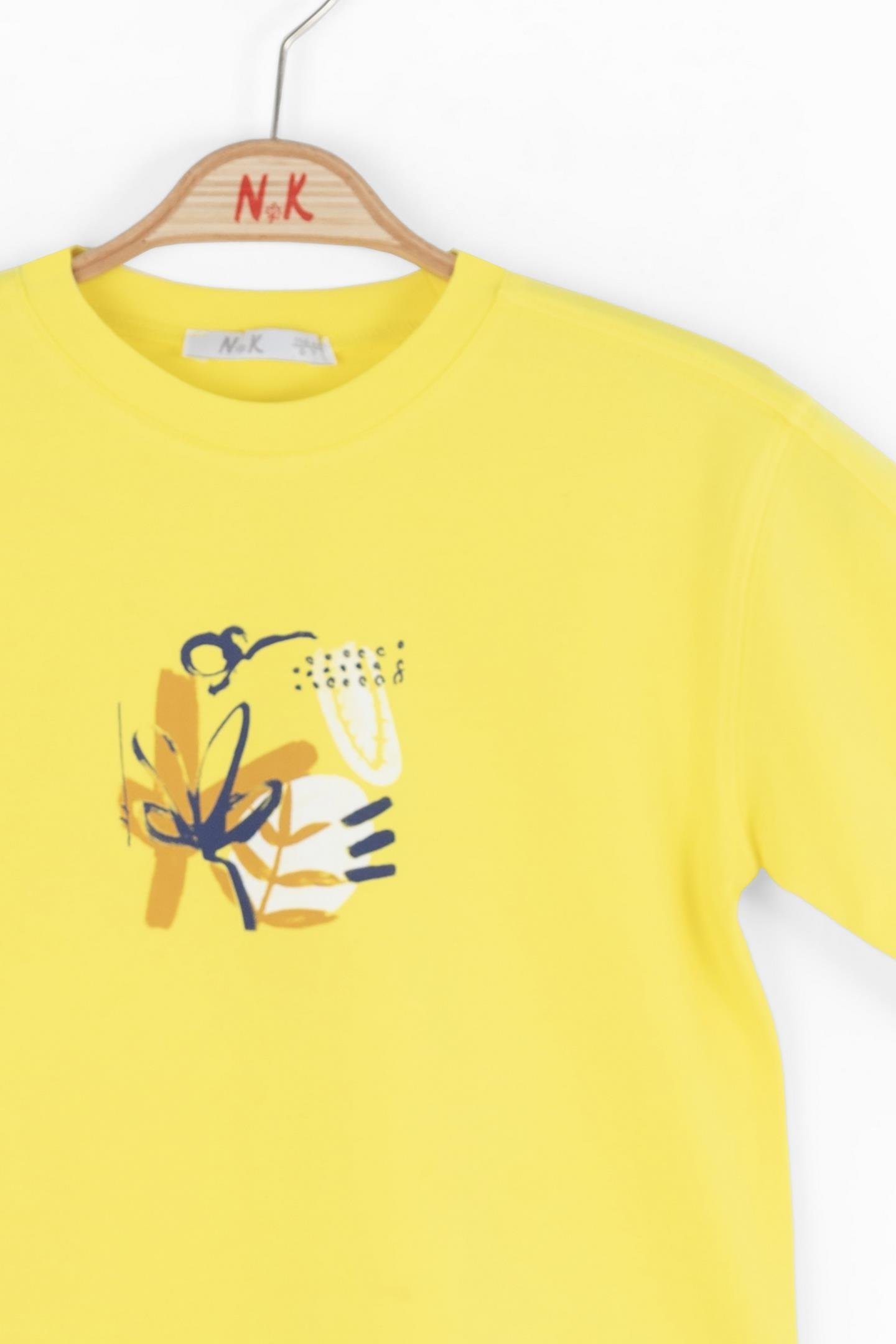Nk Kız Çocuk Patına Tshırt 4-8Yaş Sarı