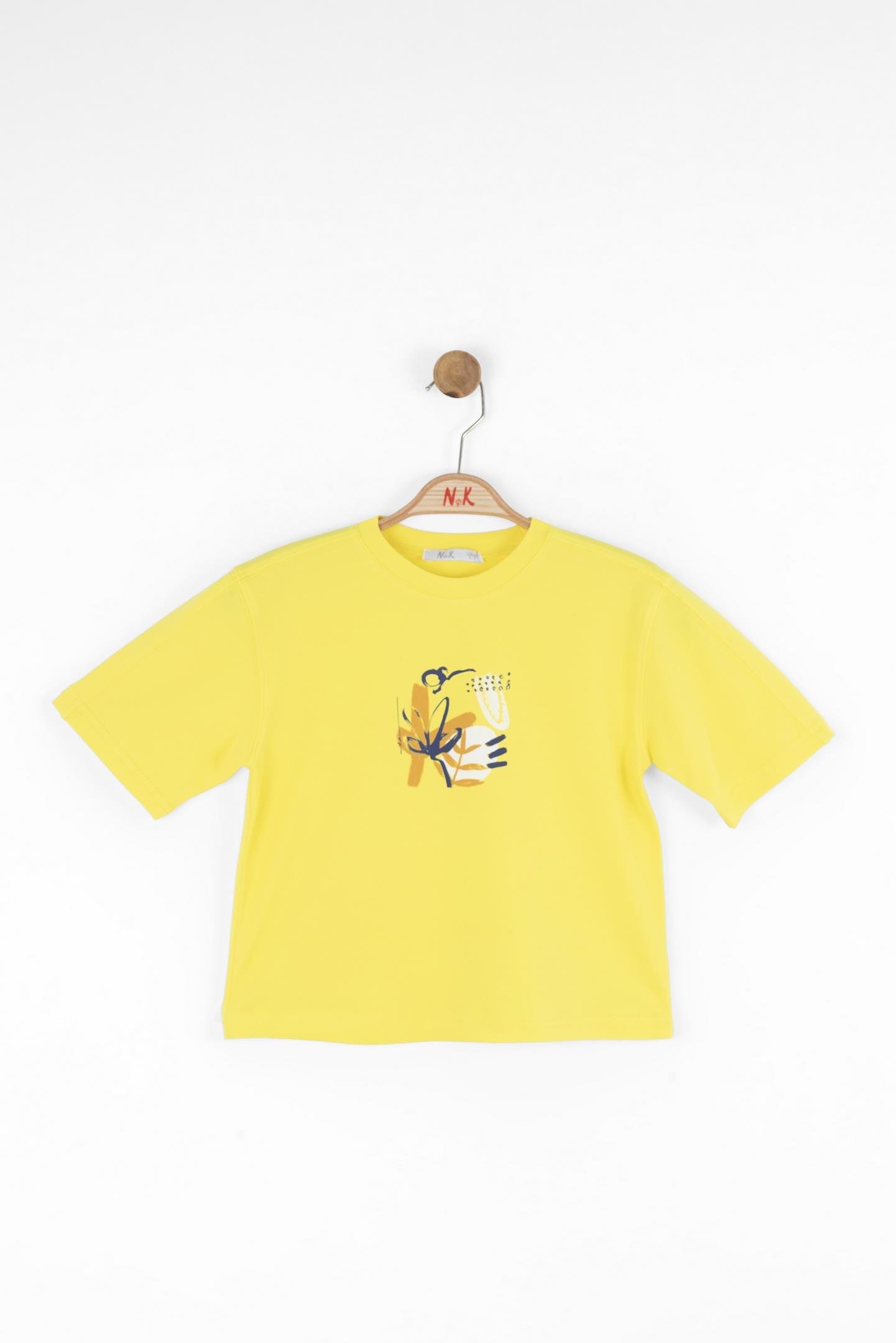 Nk Kız Çocuk Patına Tshırt 4-8Yaş Sarı