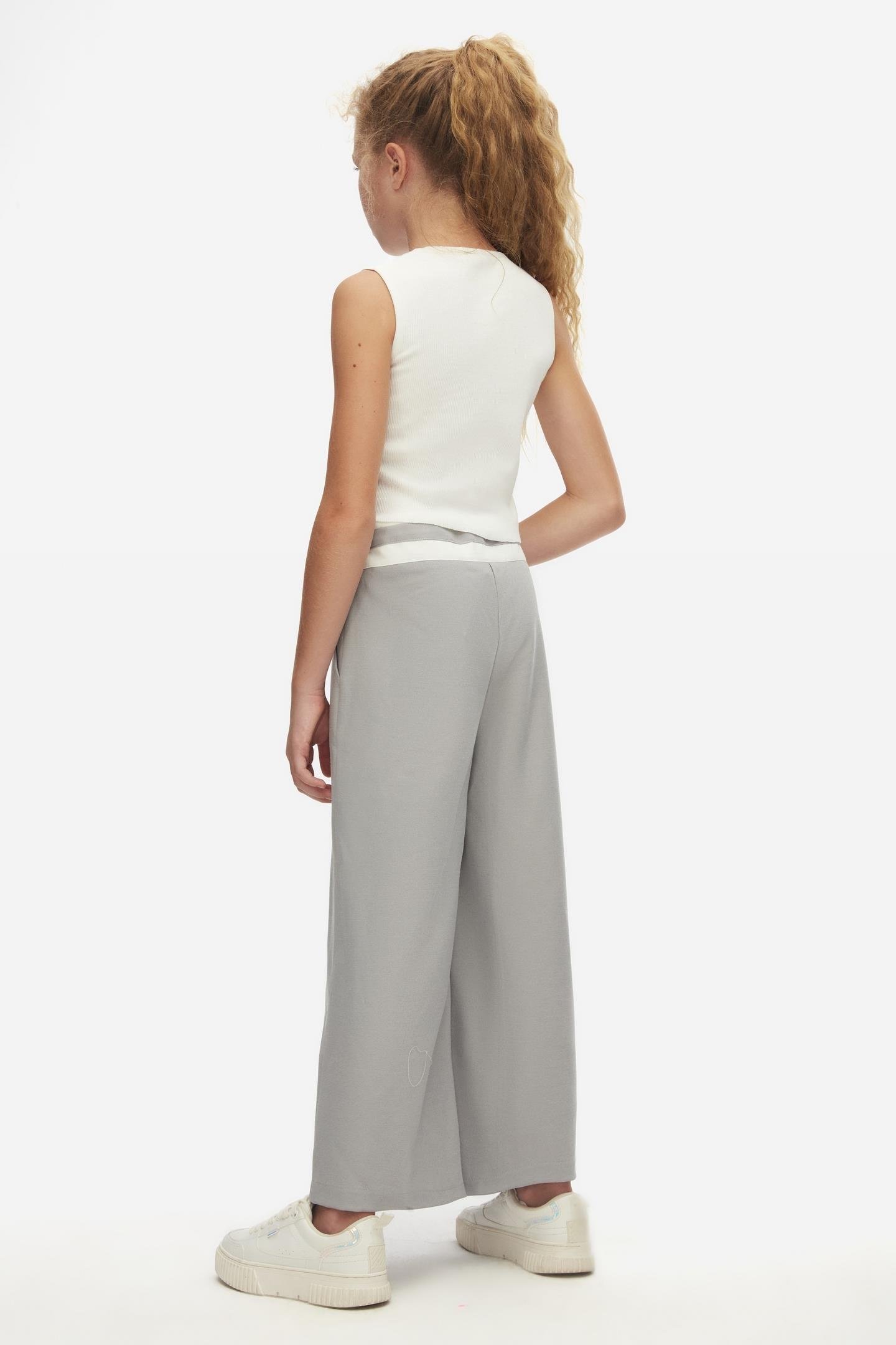 Nk Kız Çocuk Pensli Pantolon 8-14Yaş Gri