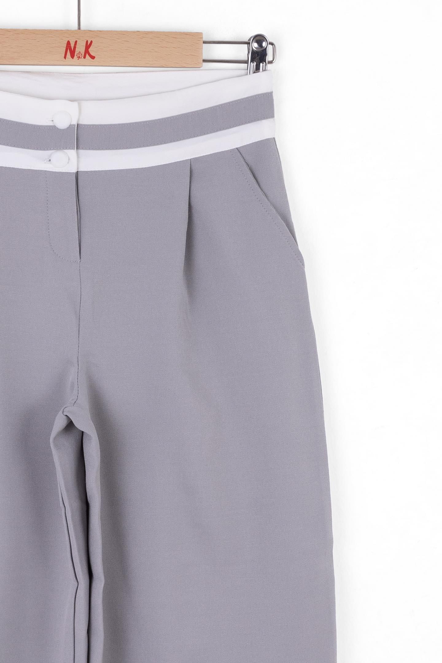 Nk Kız Çocuk Pensli Pantolon 8-14Yaş Gri