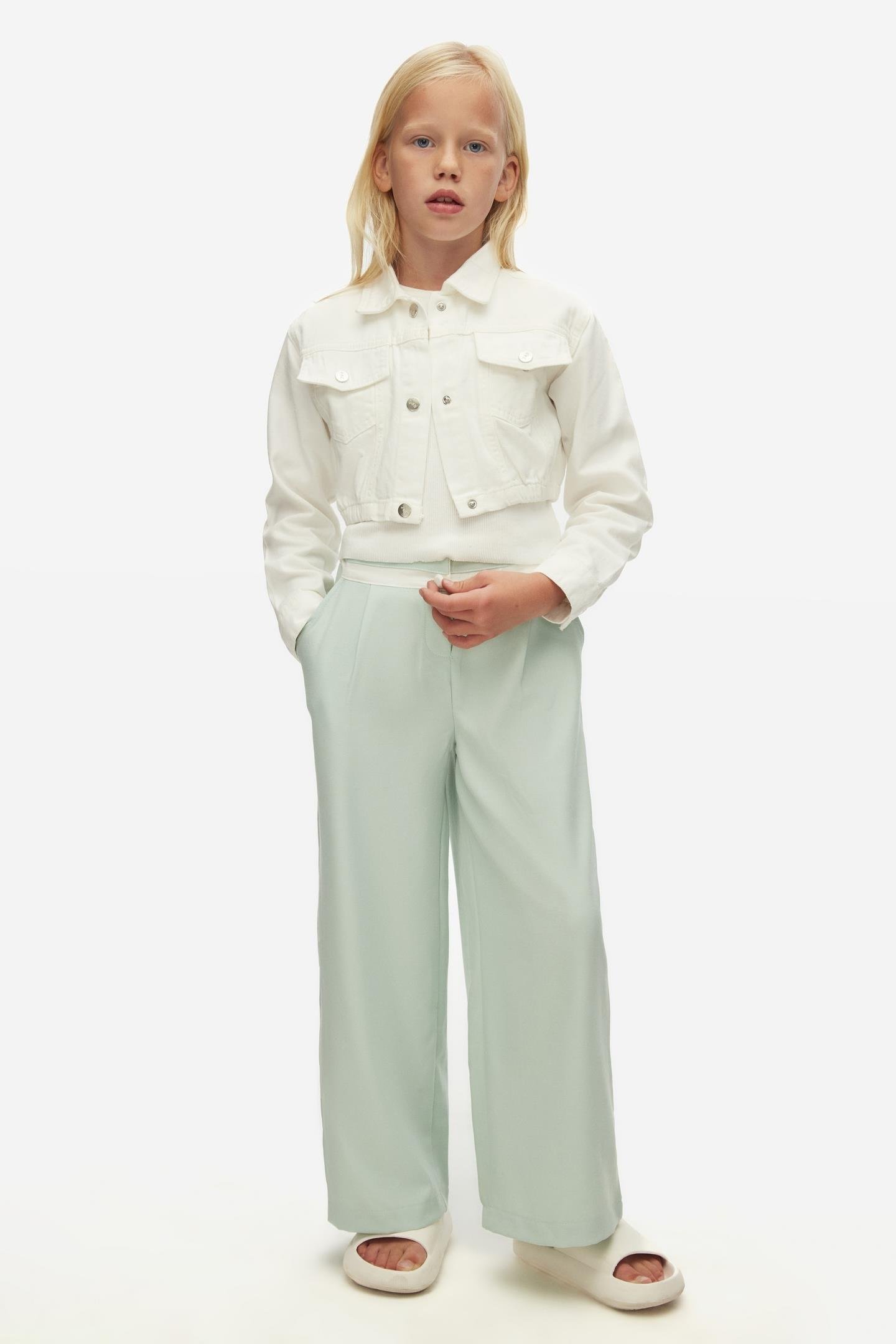 Nk Kız Çocuk Pensli Pantolon 8-14Yaş Mint