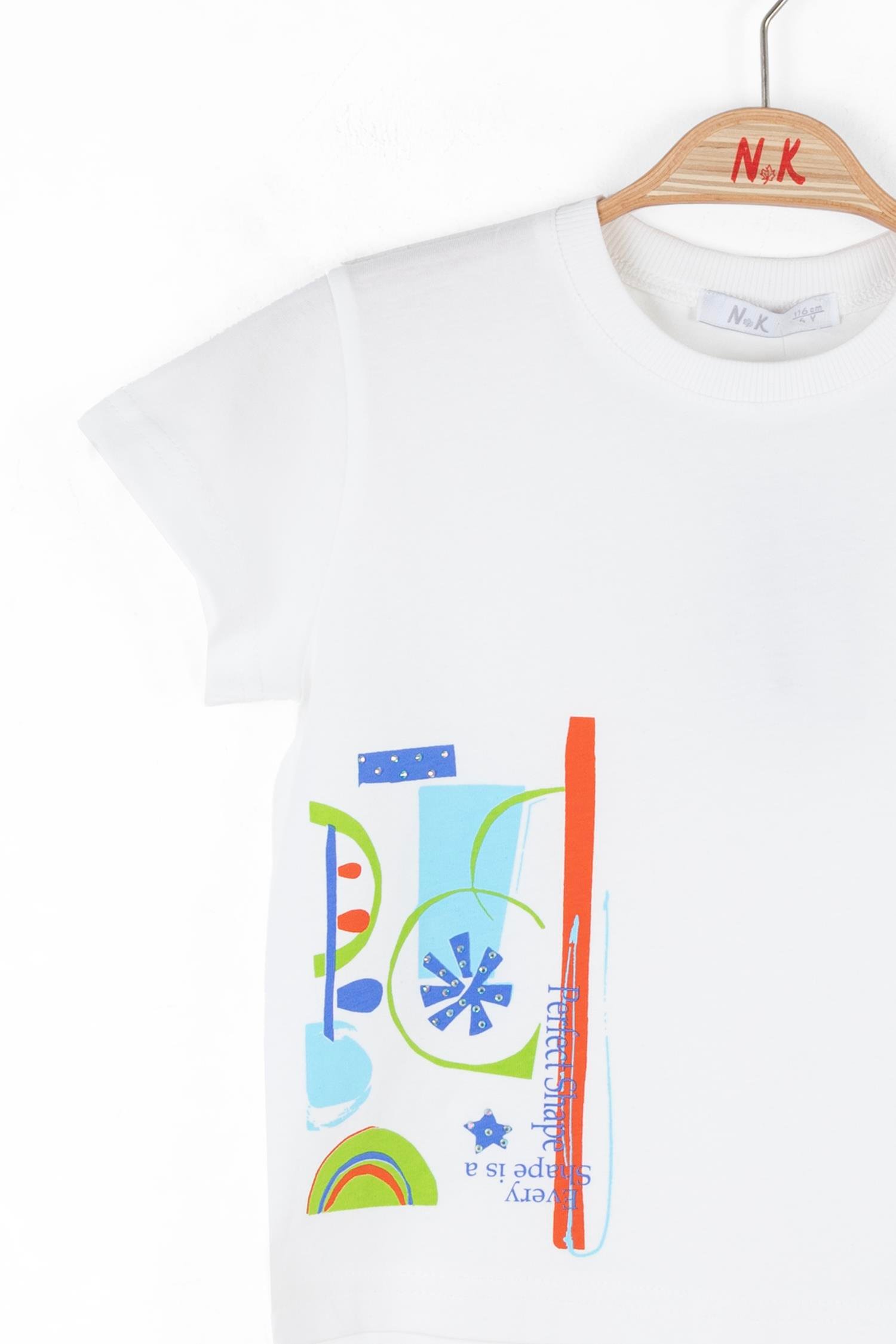 Nk Kız Çocuk Perfect Tshirt 4-8 Yaş Ekru