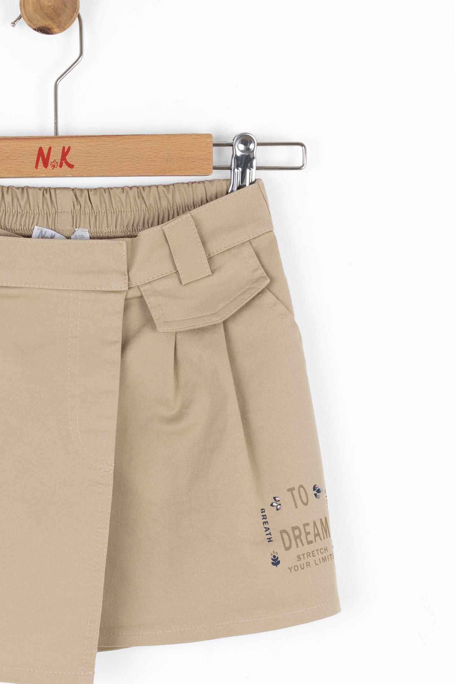 Nk Kız Çocuk Power Şort Etek 8-14 Yaş CAMEL