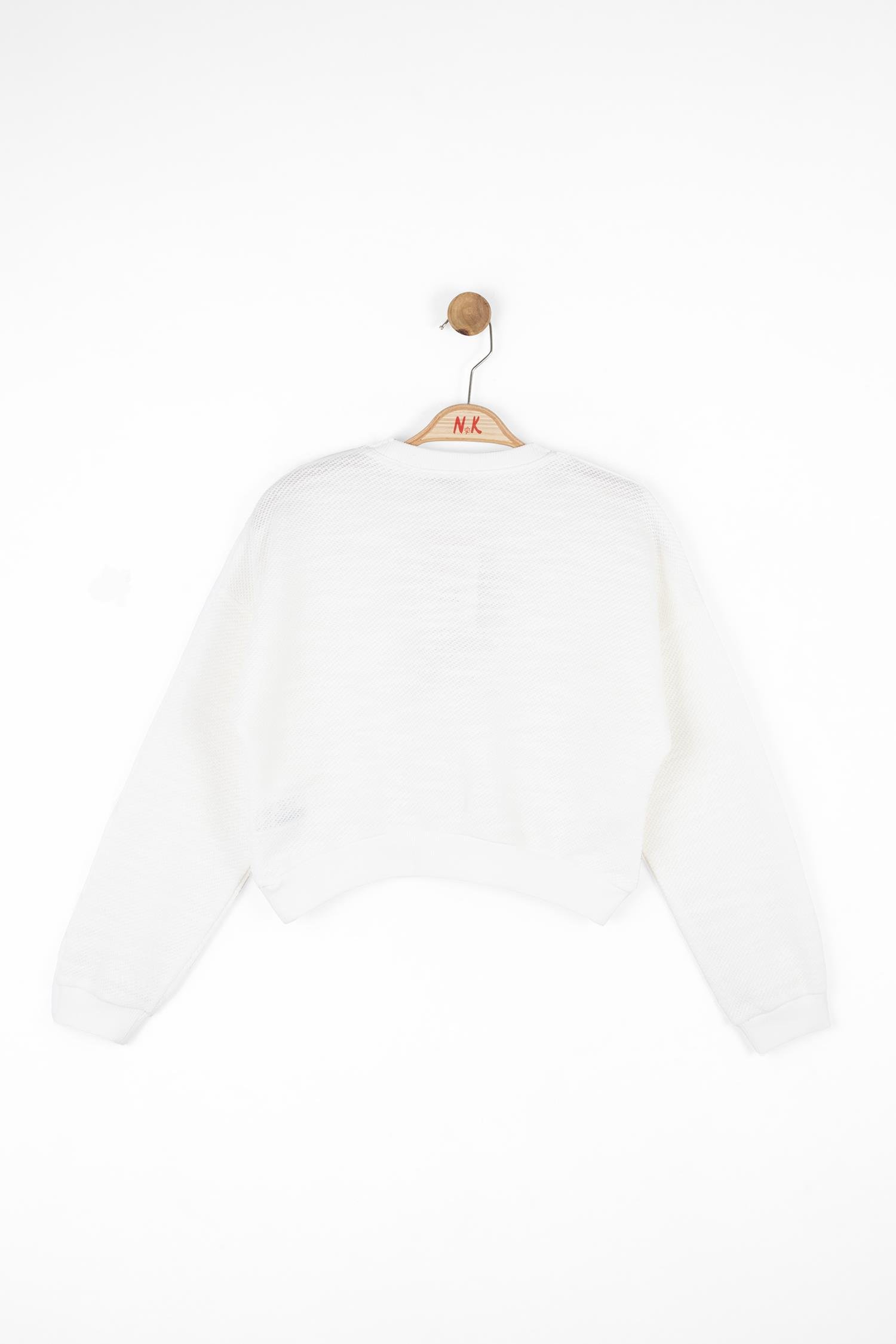 Nk Kız Çocuk Power Sweatshirt 8-14 Yaş KREM