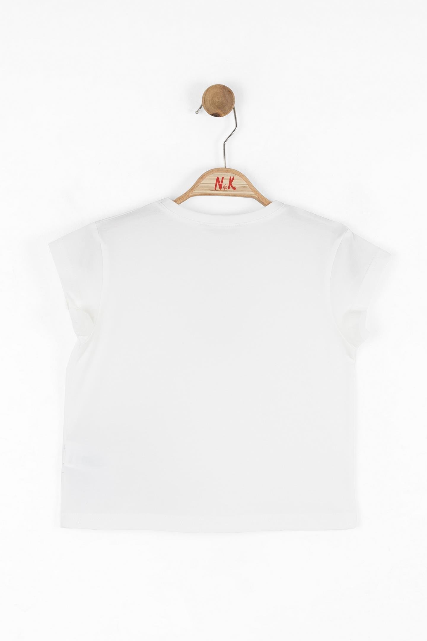 Nk Kız Çocuk Pprika Tshirt 4-8 Yaş Ekru