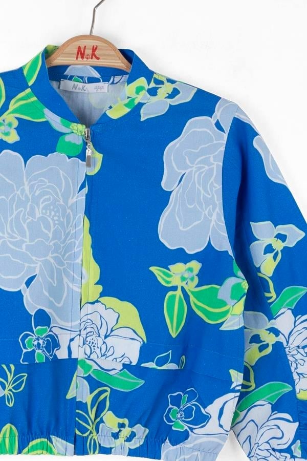 Nk Kız Çocuk Purple Ceket 8-14 Yaş Mavi