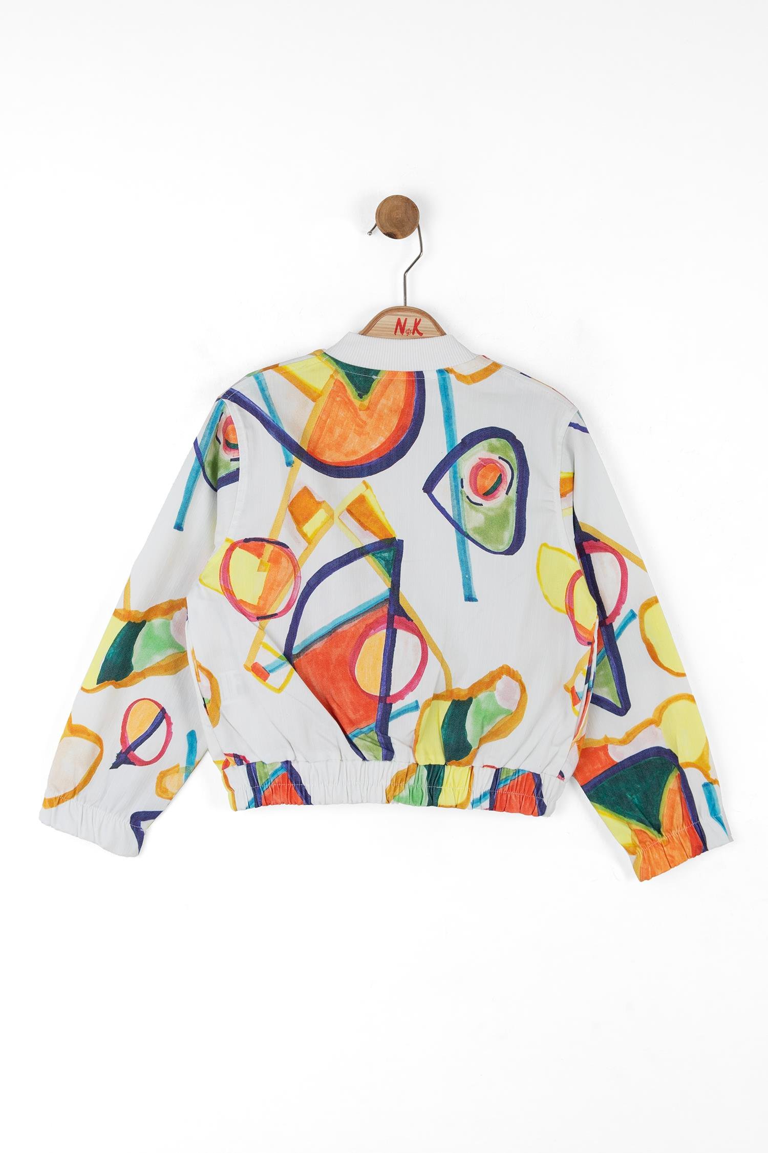 Nk Kız Çocuk Rainbow Ceket 4-8 Yaş Ekru